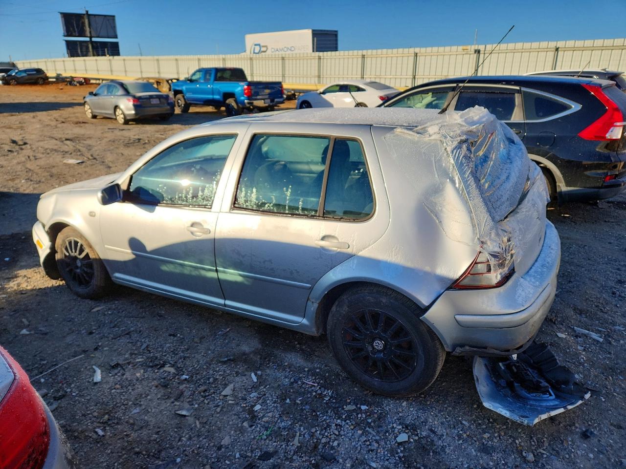 2004 Volkswagen Golf Gls Silver vin: 9BWGL61J744007838