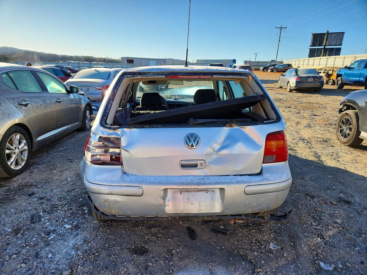 2004 Volkswagen Golf Gls Silver vin: 9BWGL61J744007838
