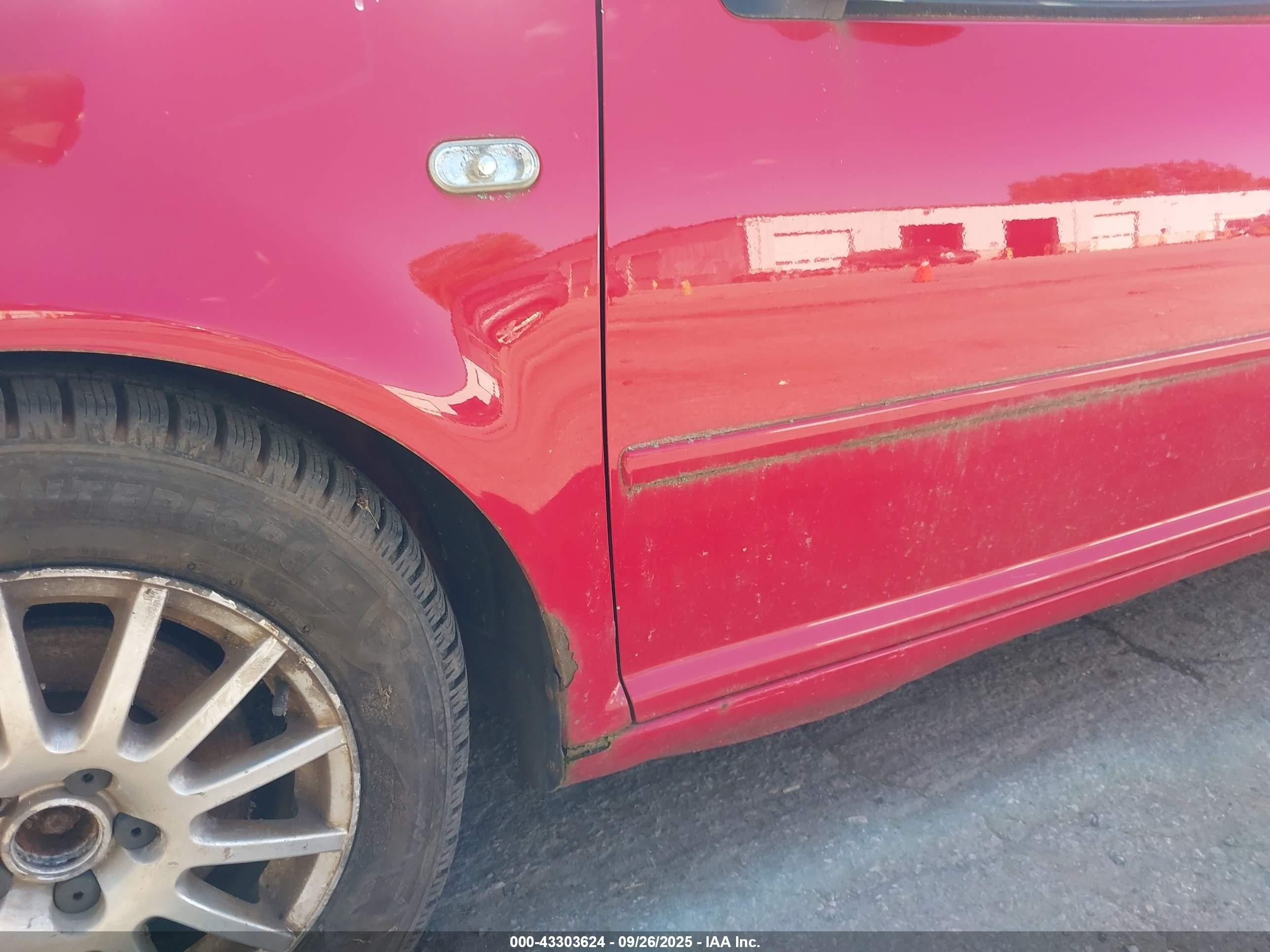 2005 Volkswagen Golf Gls 2.0l Red vin: 9BWGL61J854009874