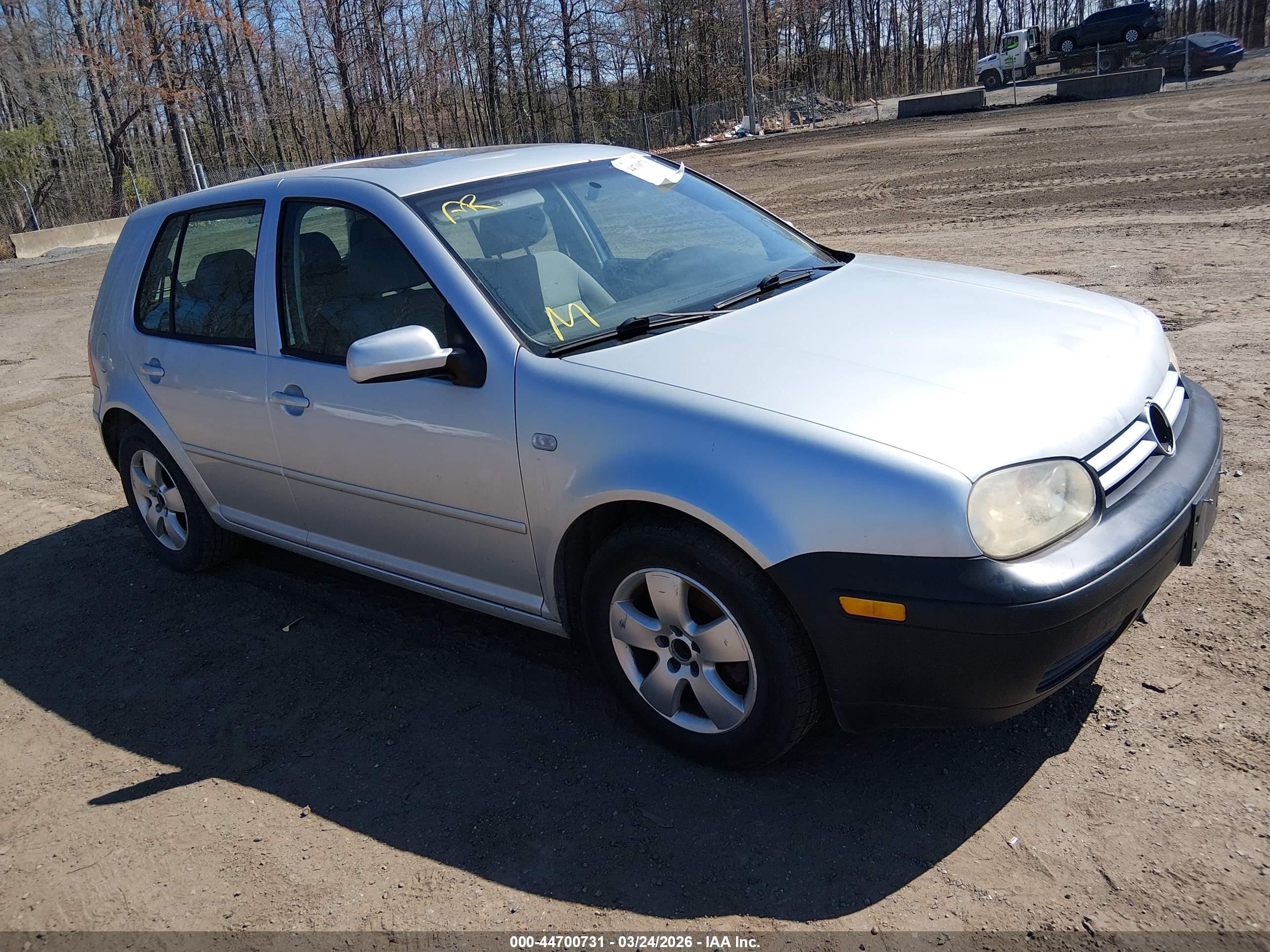2004 Volkswagen Golf Gls 2.0l Silver vin: 9BWGL61J944007856