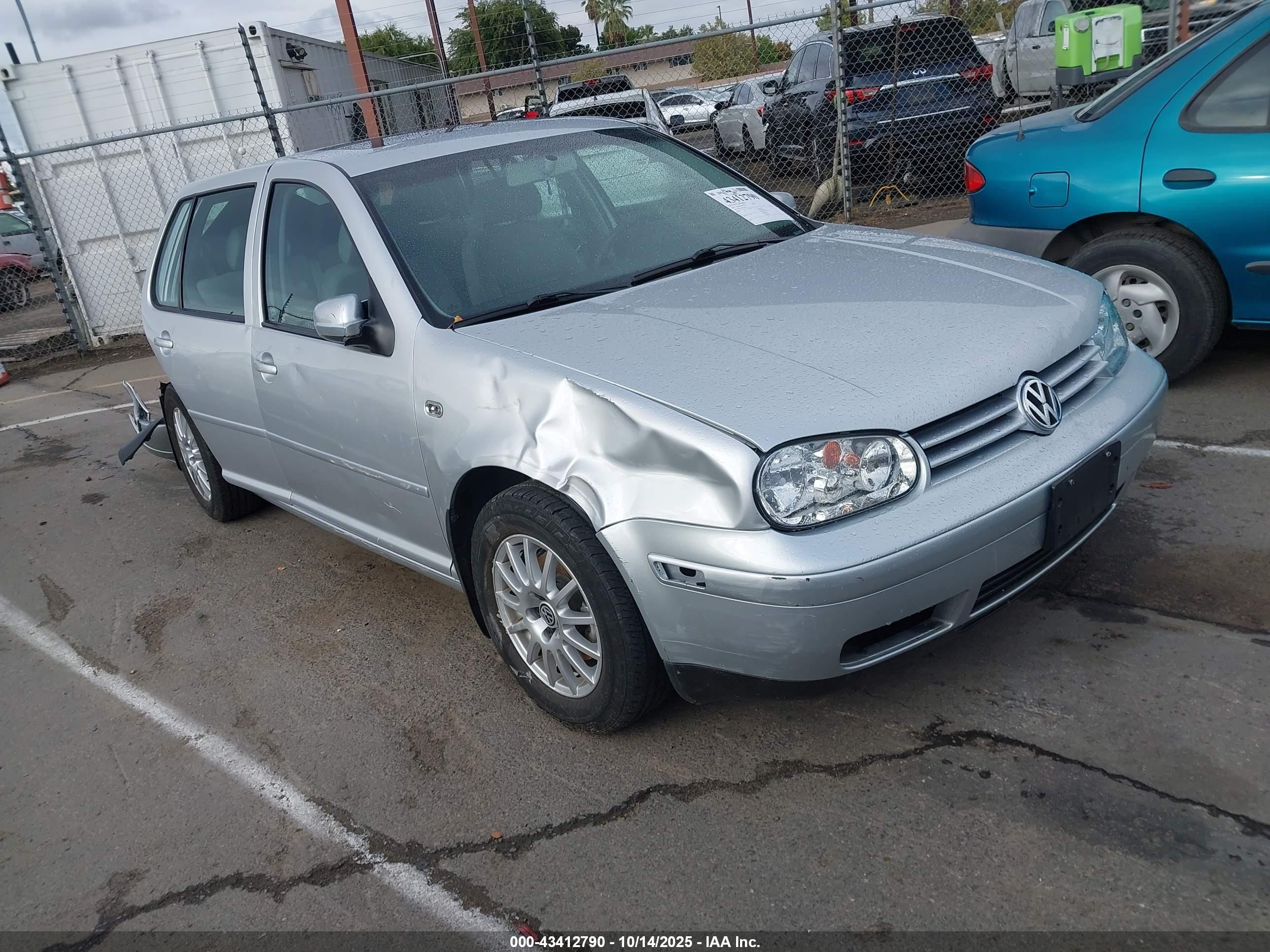2004 Volkswagen Golf Gls 2.0l Silver vin: 9BWGL61J944031901