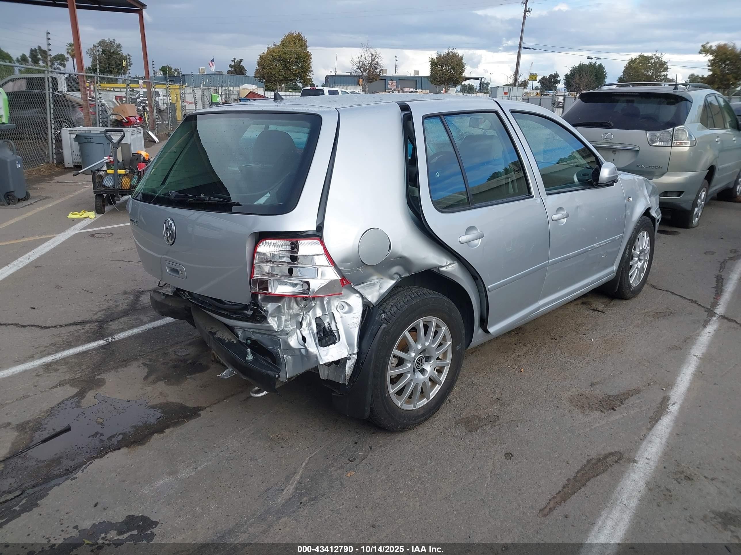 2004 Volkswagen Golf Gls 2.0l Silver vin: 9BWGL61J944031901