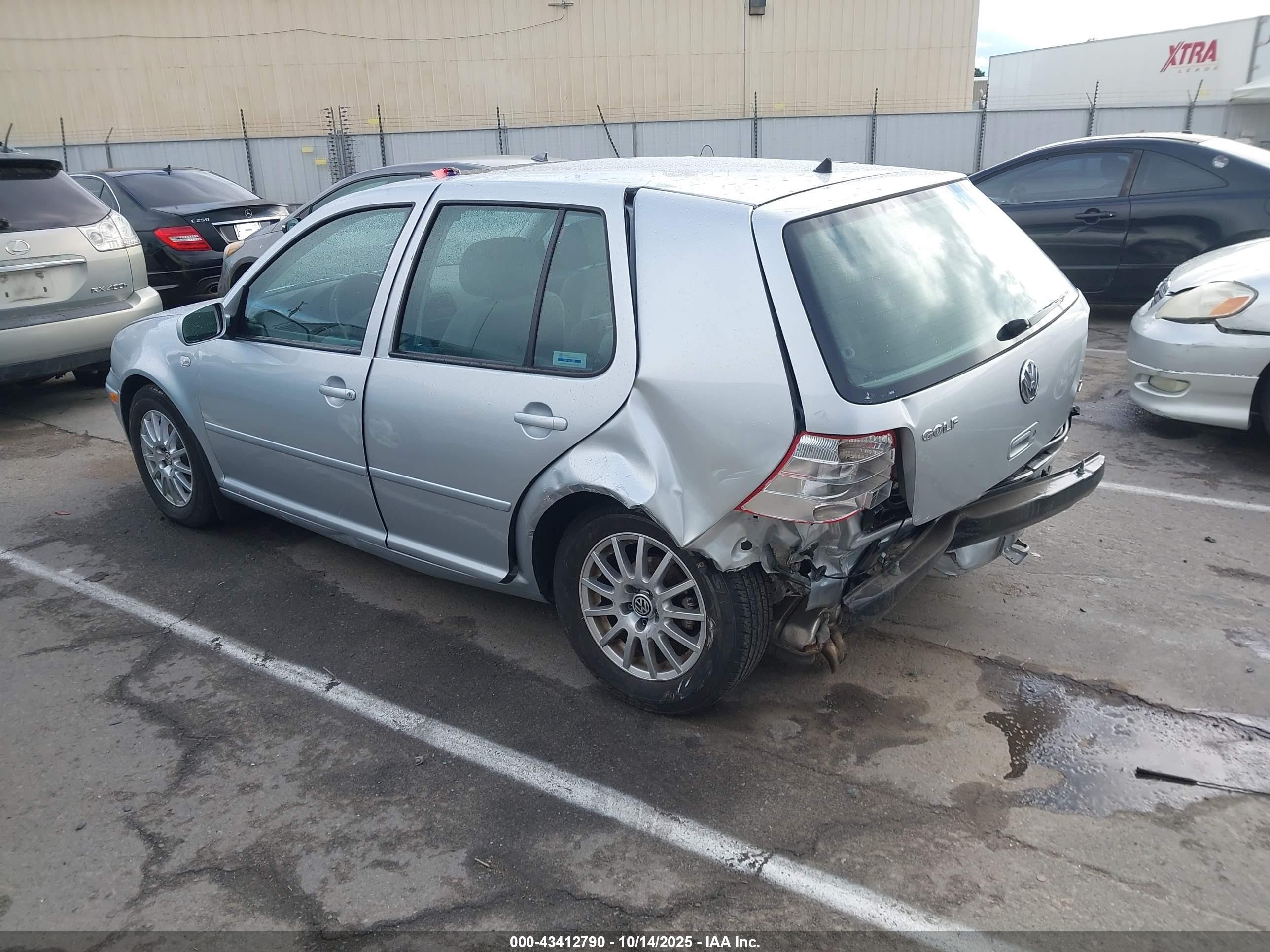 2004 Volkswagen Golf Gls 2.0l Silver vin: 9BWGL61J944031901