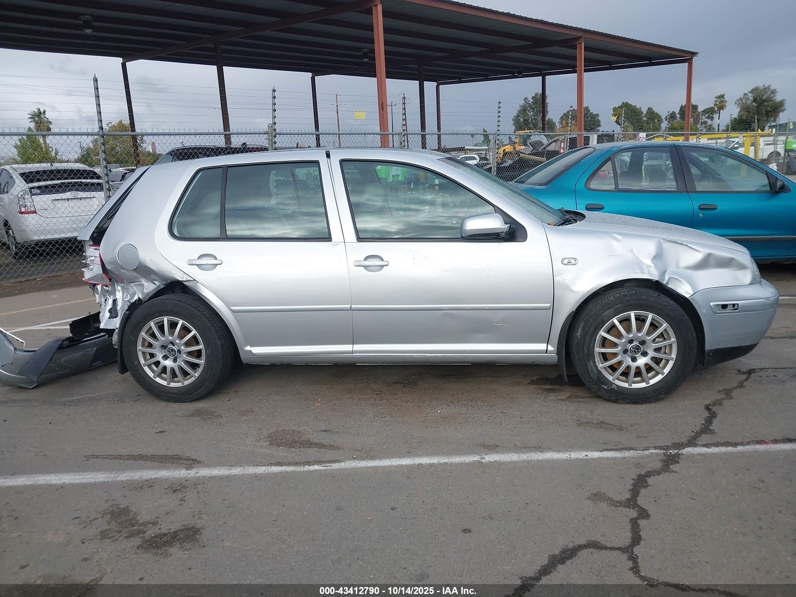 2004 Volkswagen Golf Gls 2.0l Silver vin: 9BWGL61J944031901