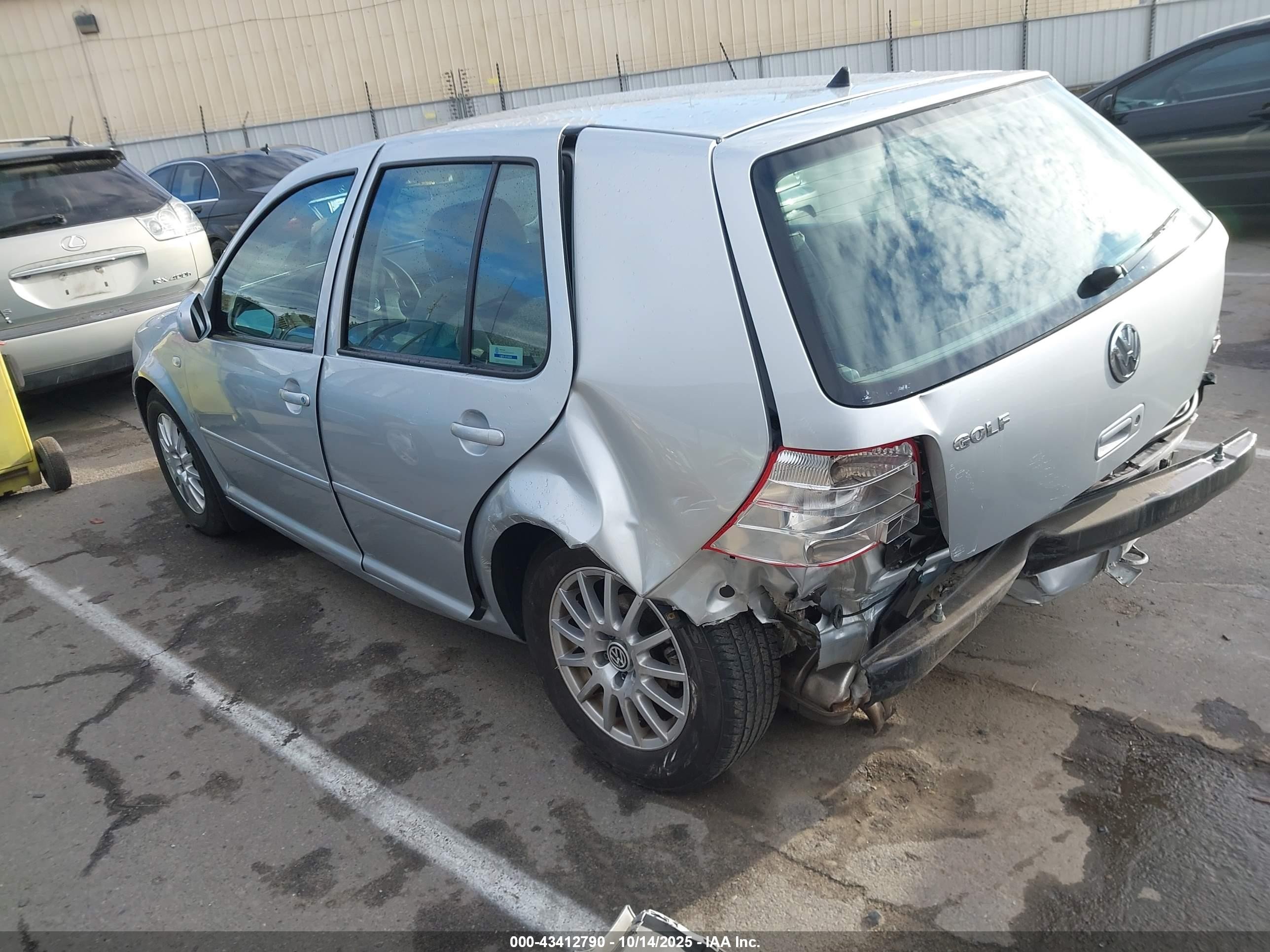 2004 Volkswagen Golf Gls 2.0l Silver vin: 9BWGL61J944031901