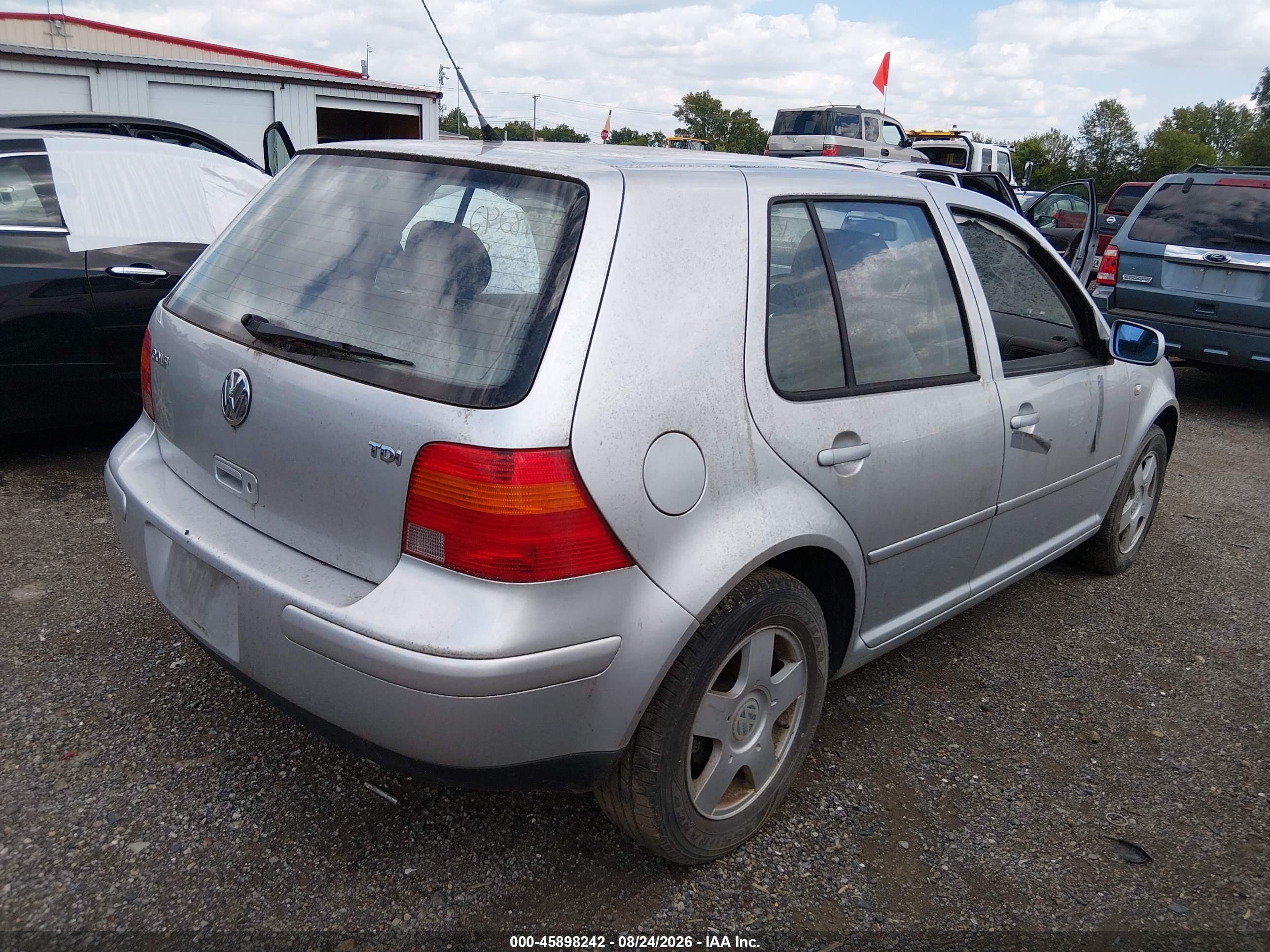 2001 Volkswagen Golf Gls Tdi Silver vin: 9BWGP21J314008106