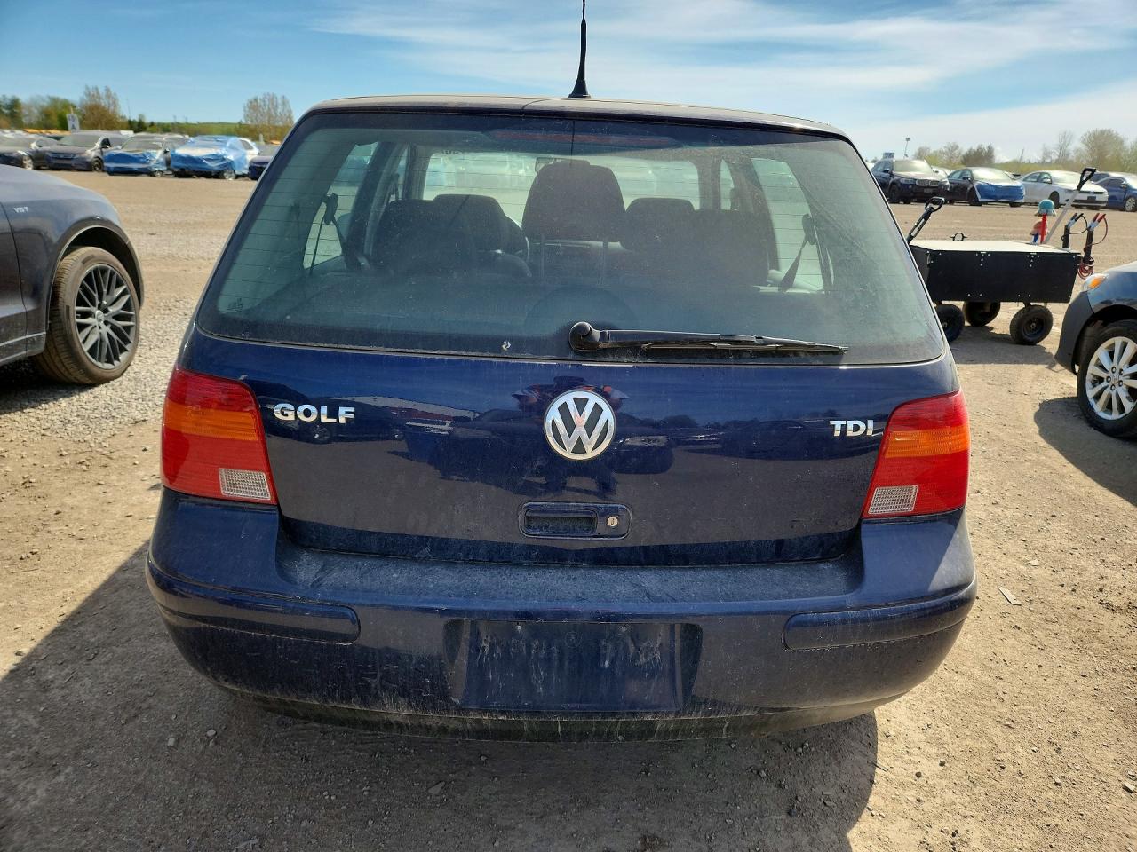 2003 Volkswagen Golf Gls Tdi Blue vin: 9BWGP21J734064715
