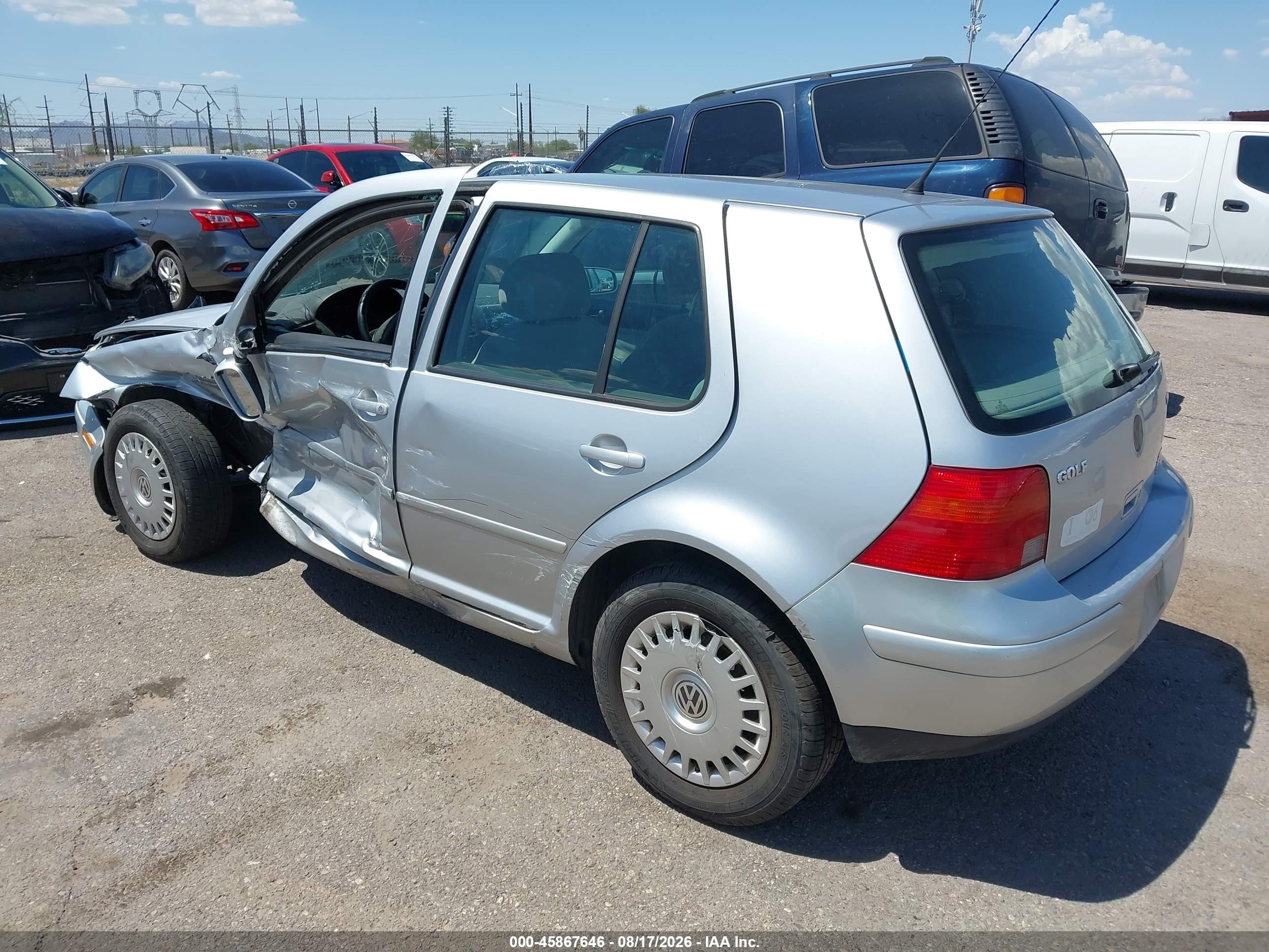 2002 Volkswagen Golf Gls Silver vin: 9BWGP61J024059586