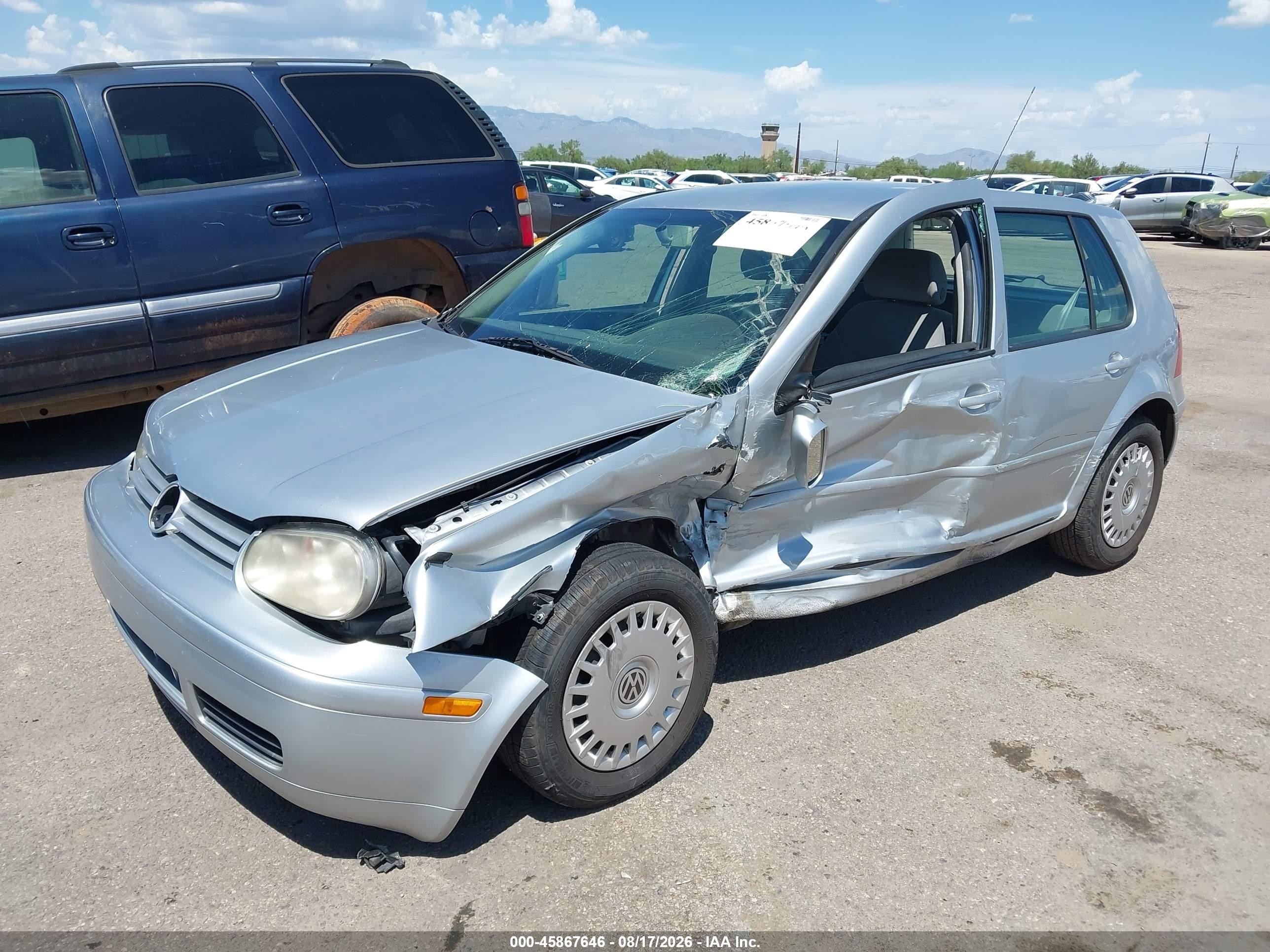 2002 Volkswagen Golf Gls Silver vin: 9BWGP61J024059586