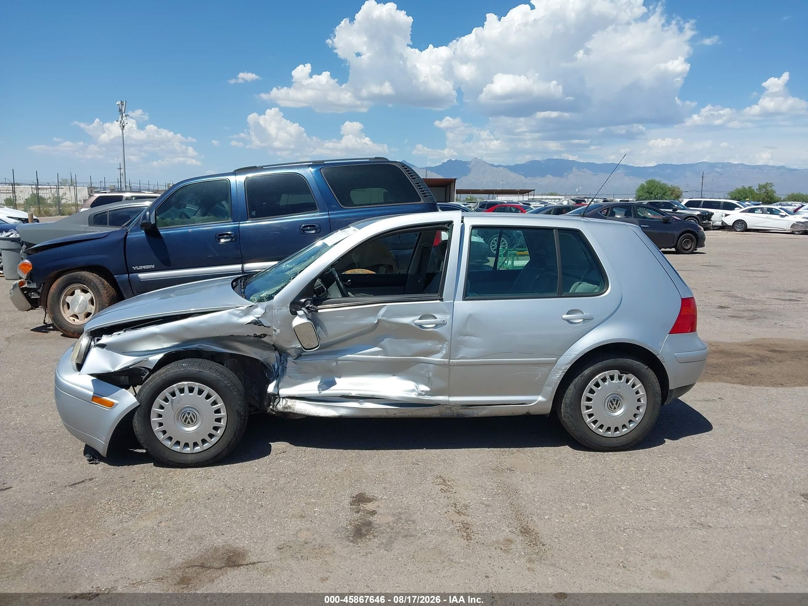 2002 Volkswagen Golf Gls Silver vin: 9BWGP61J024059586