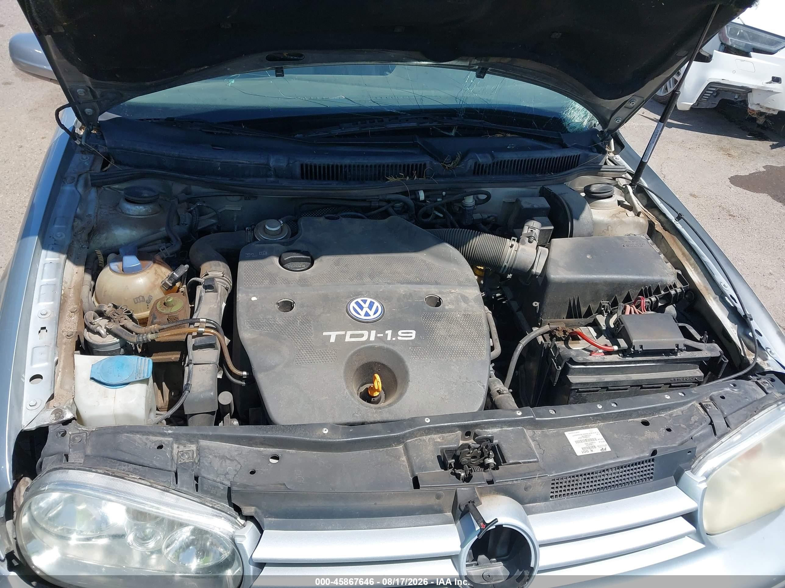 2002 Volkswagen Golf Gls Silver vin: 9BWGP61J024059586