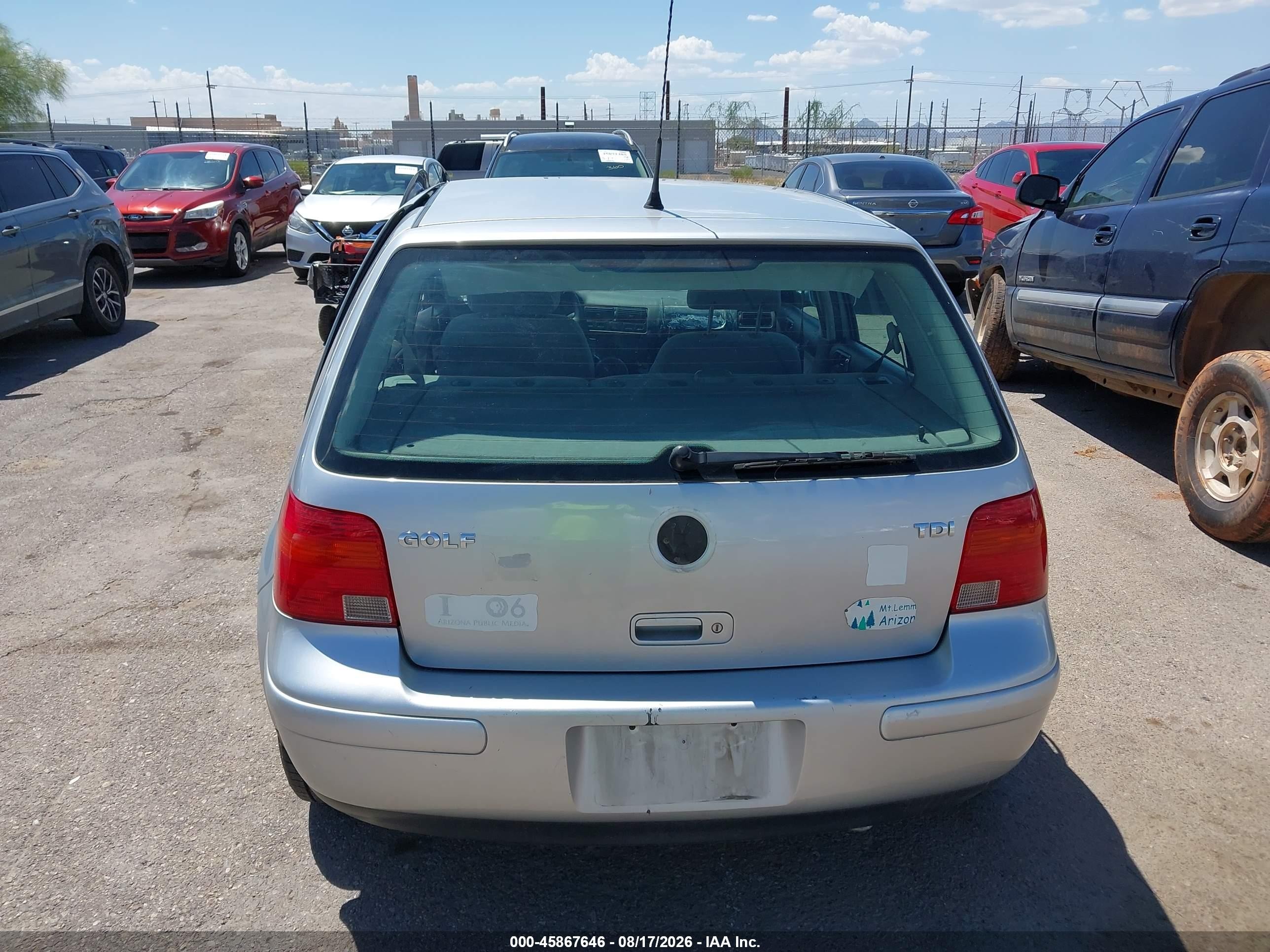 2002 Volkswagen Golf Gls Silver vin: 9BWGP61J024059586