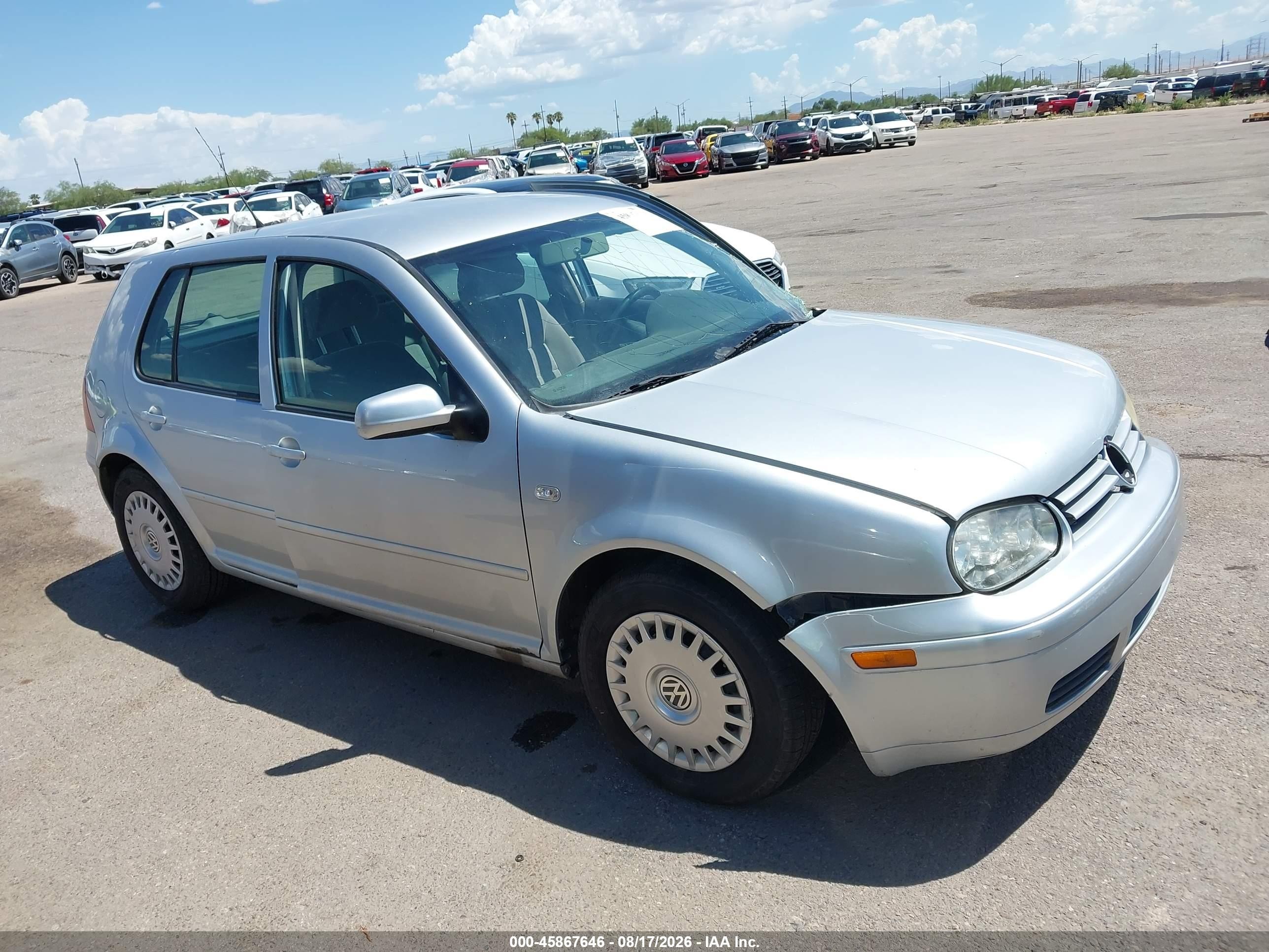 2002 Volkswagen Golf Gls Silver vin: 9BWGP61J024059586