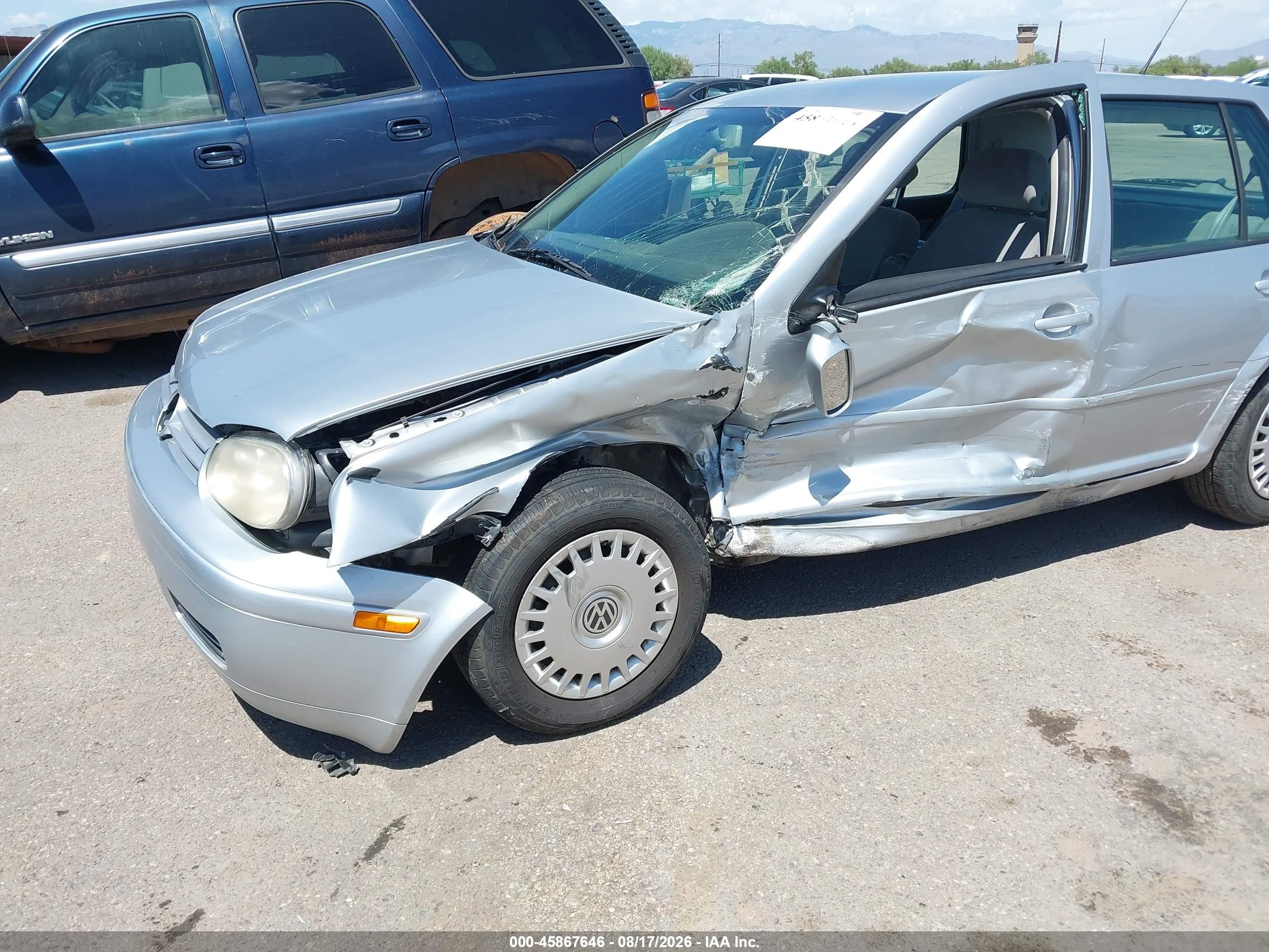 2002 Volkswagen Golf Gls Silver vin: 9BWGP61J024059586