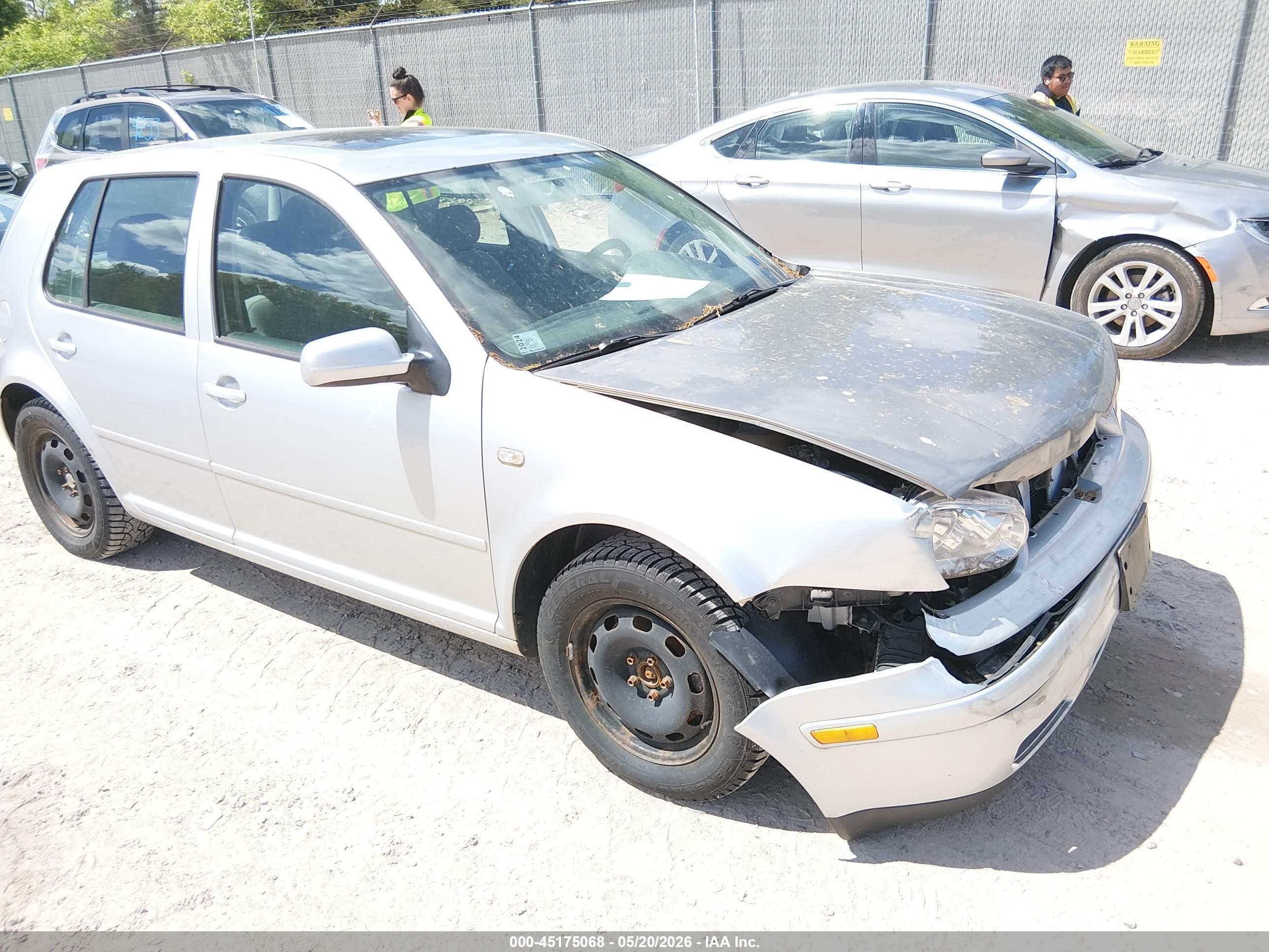 2002 Volkswagen Golf Gls Tdi Silver vin: 9BWGP61J224074896