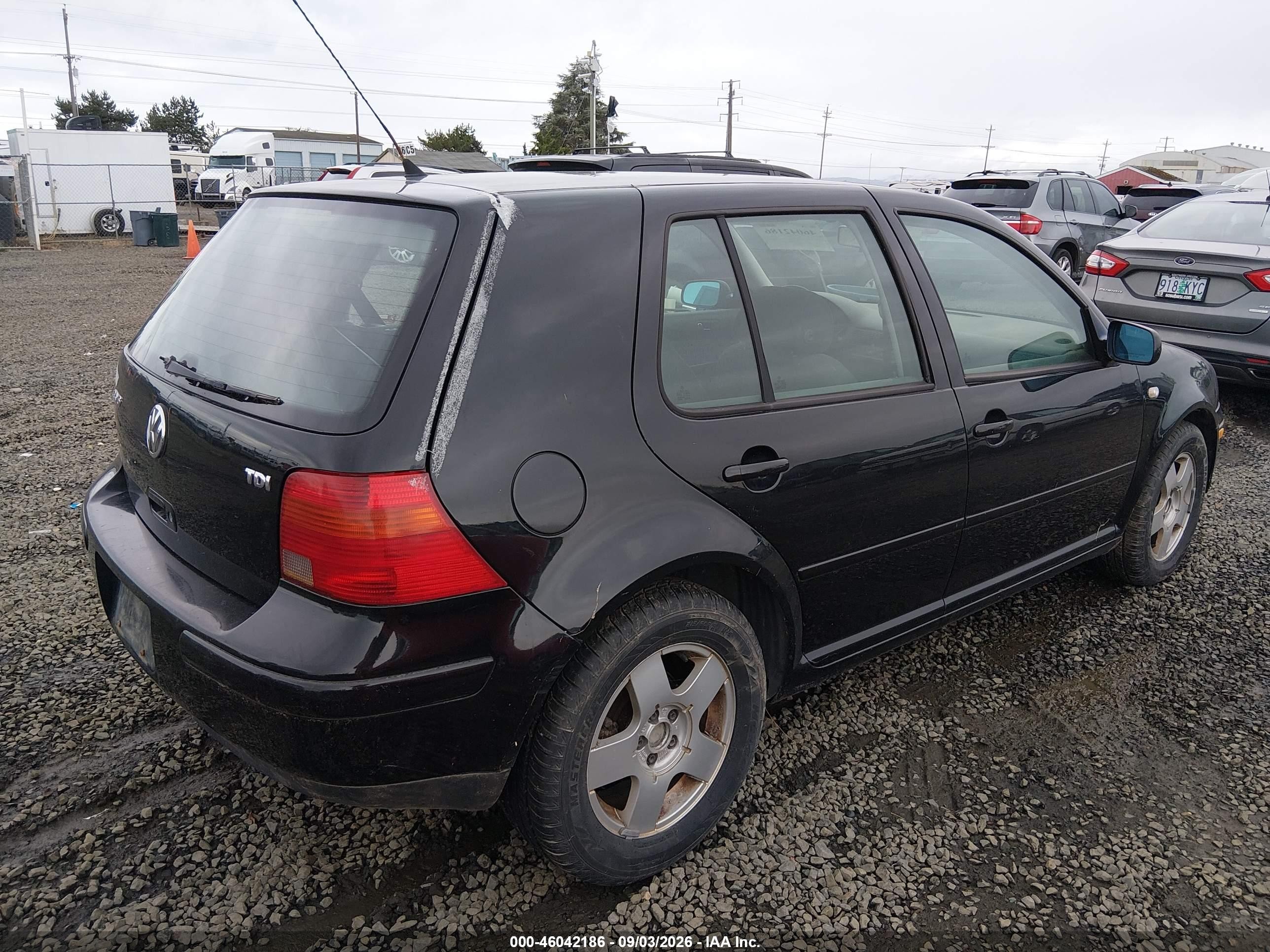 2002 Volkswagen Golf Gls Tdi Черный vin: 9BWGP61J324035654