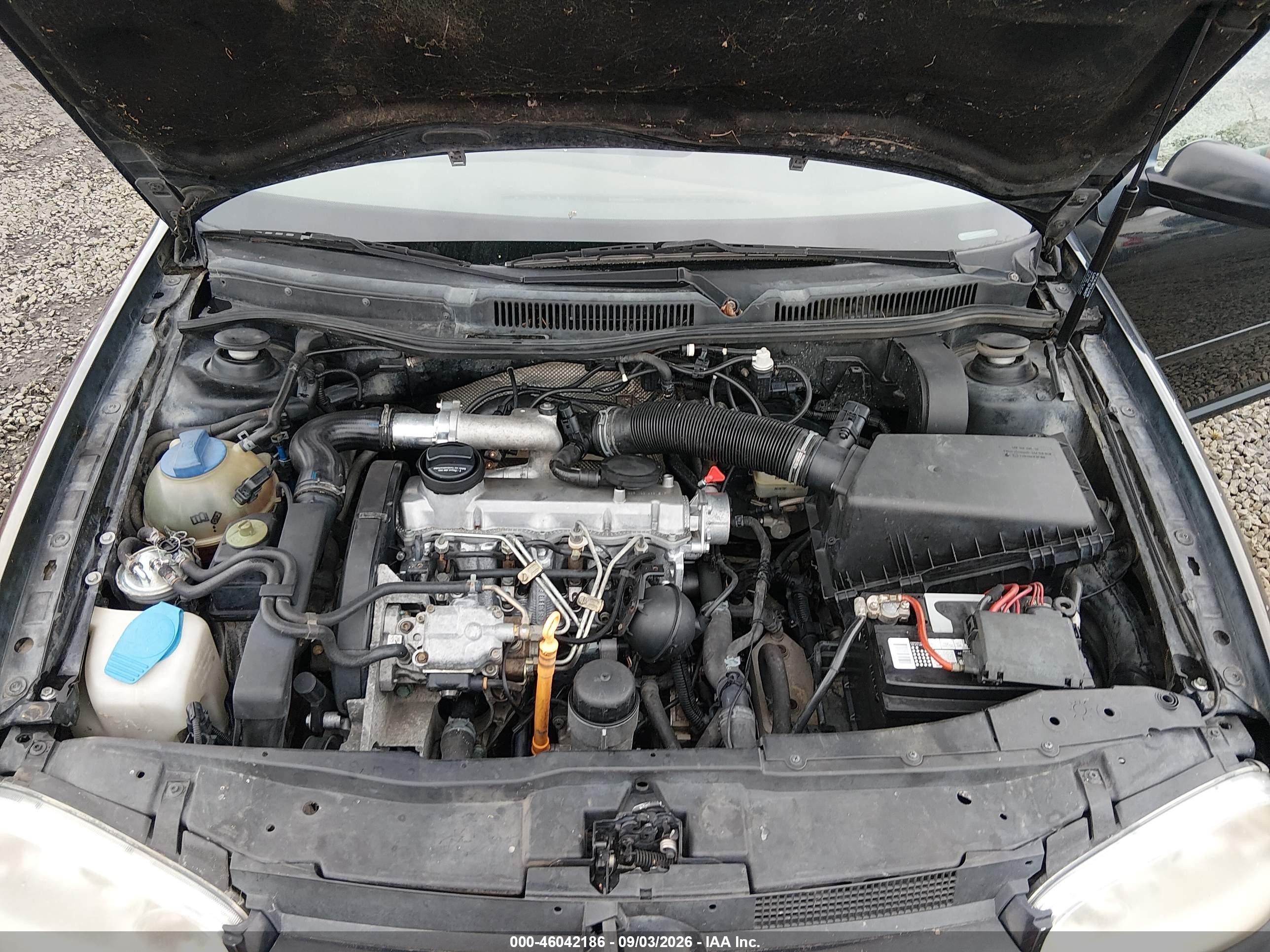 2002 Volkswagen Golf Gls Tdi Черный vin: 9BWGP61J324035654