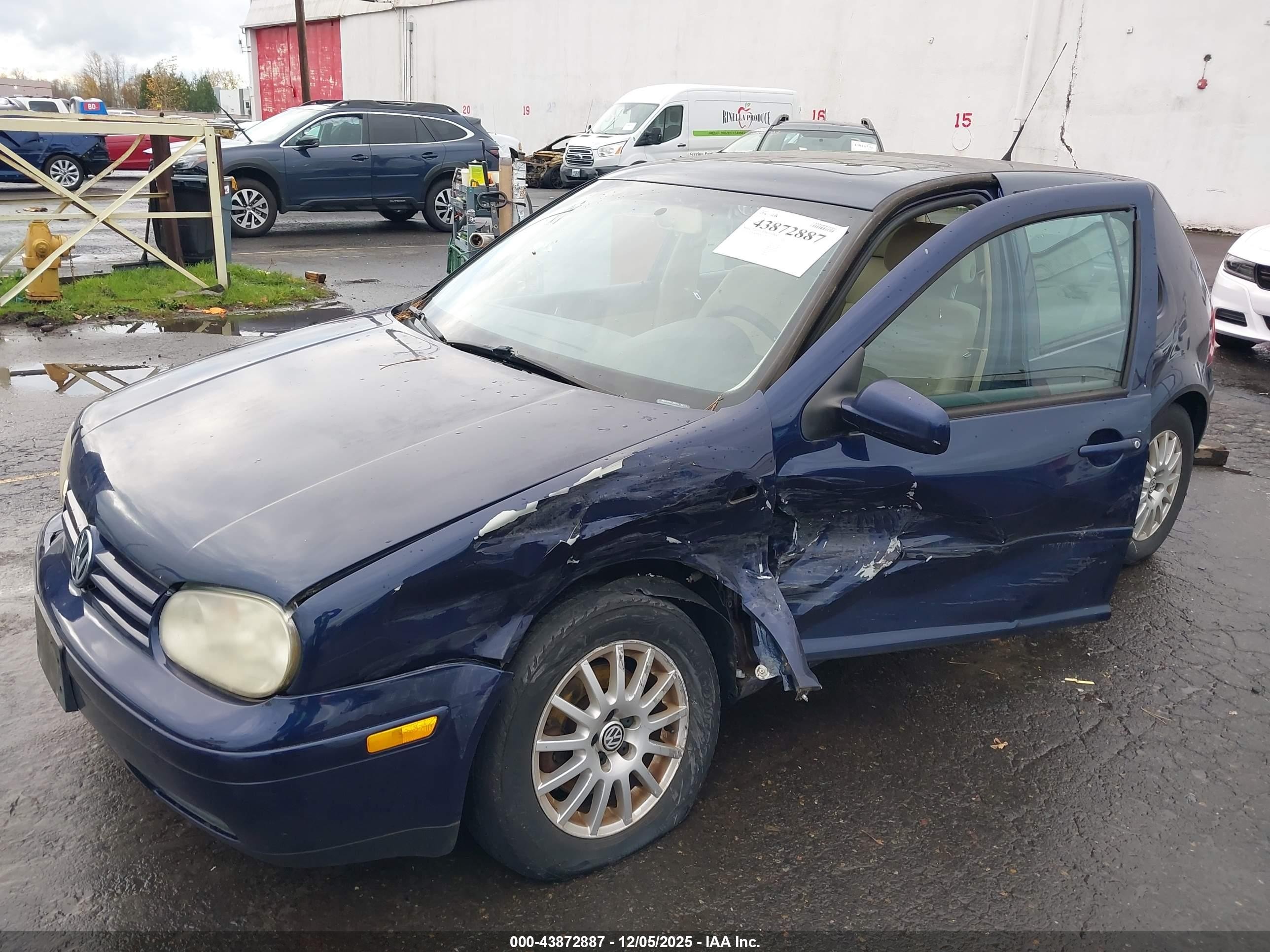 2003 Volkswagen Golf Gls Tdi Dark Blue vin: 9BWGP61J634016274