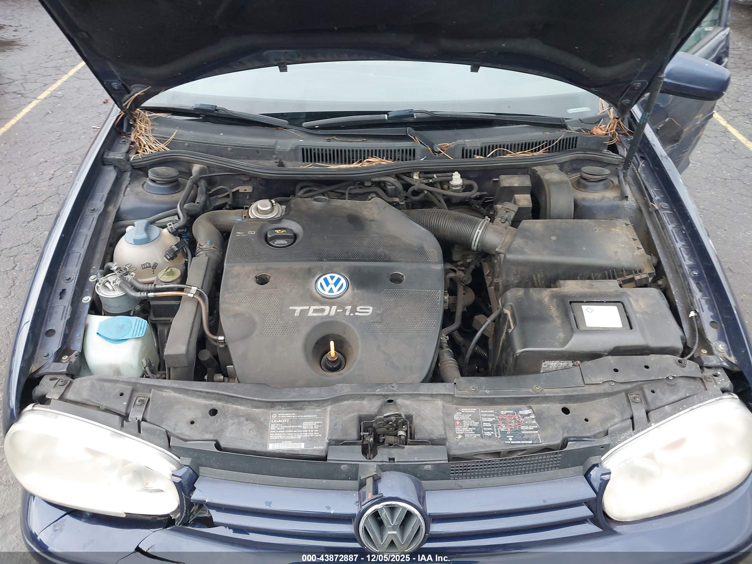 2003 Volkswagen Golf Gls Tdi Dark Blue vin: 9BWGP61J634016274