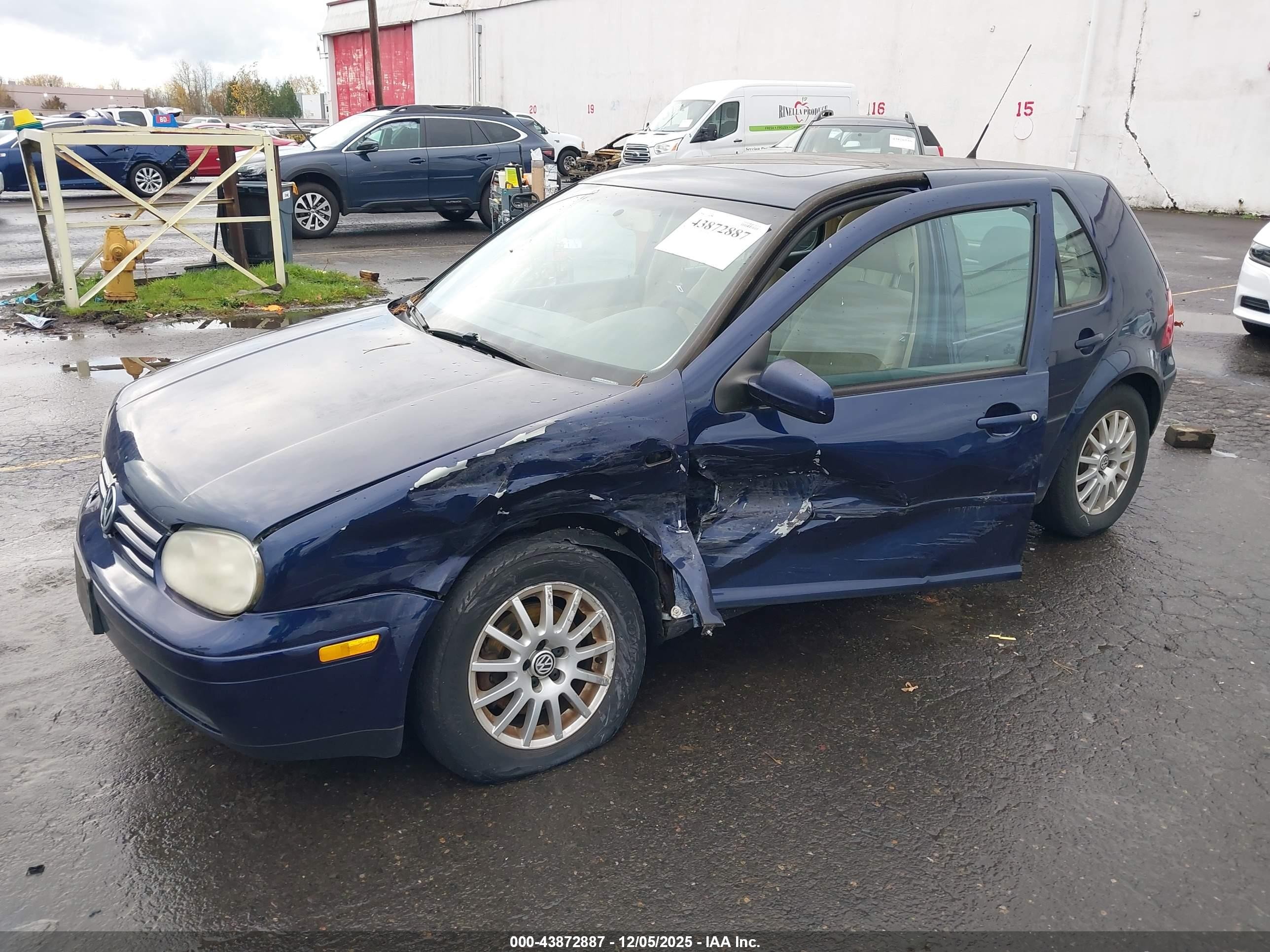2003 Volkswagen Golf Gls Tdi Dark Blue vin: 9BWGP61J634016274