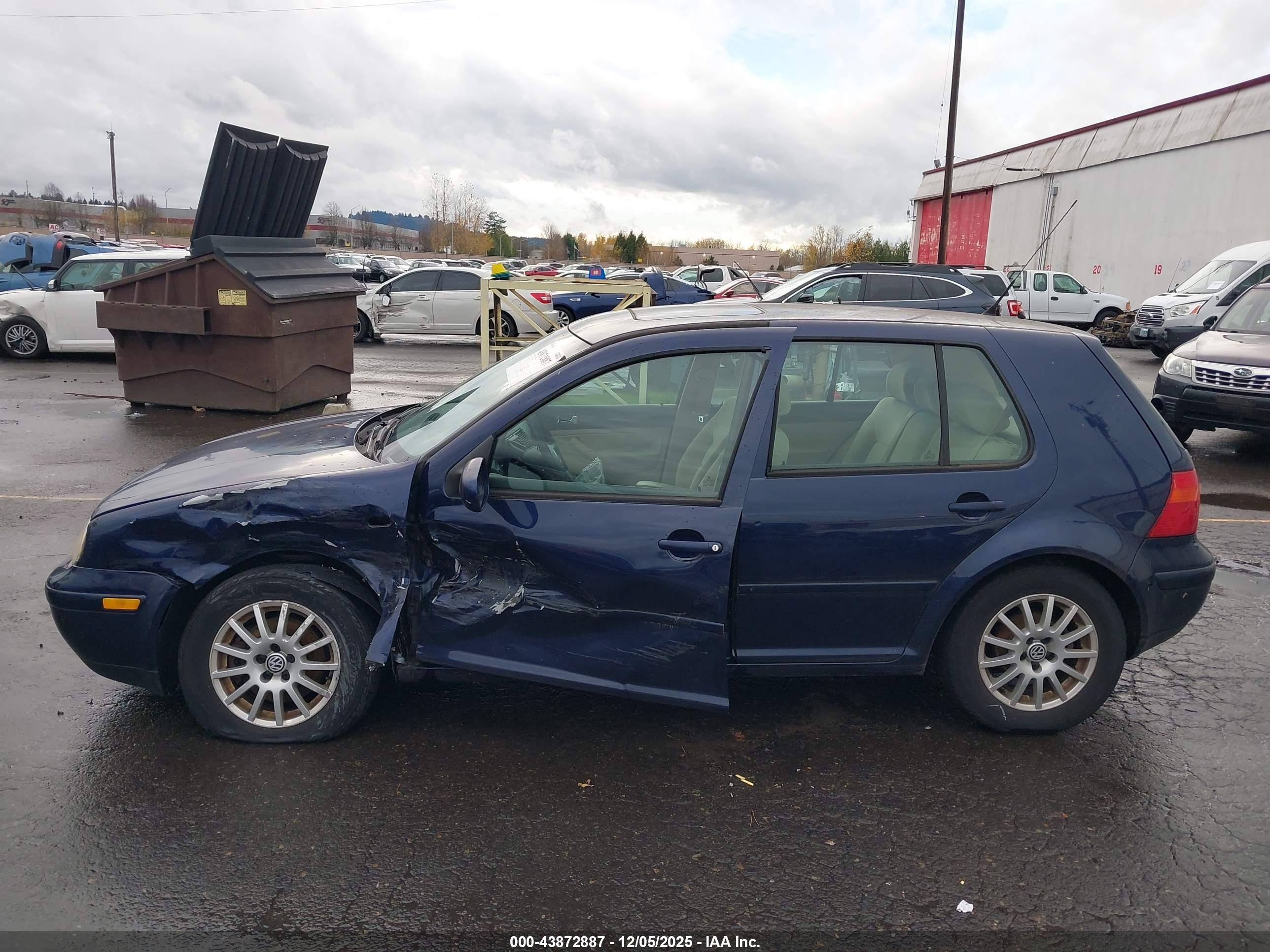 2003 Volkswagen Golf Gls Tdi Dark Blue vin: 9BWGP61J634016274