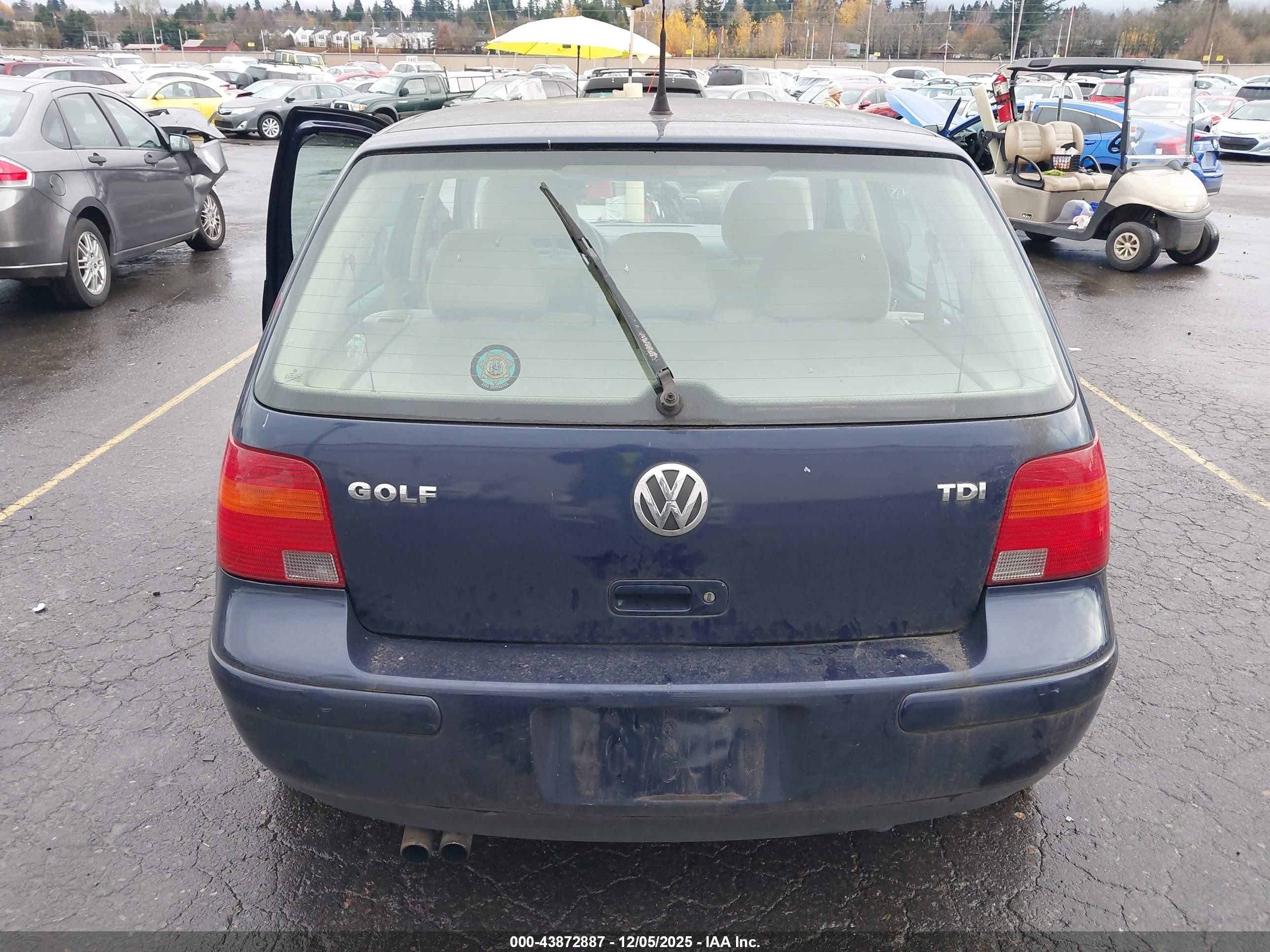 2003 Volkswagen Golf Gls Tdi Dark Blue vin: 9BWGP61J634016274