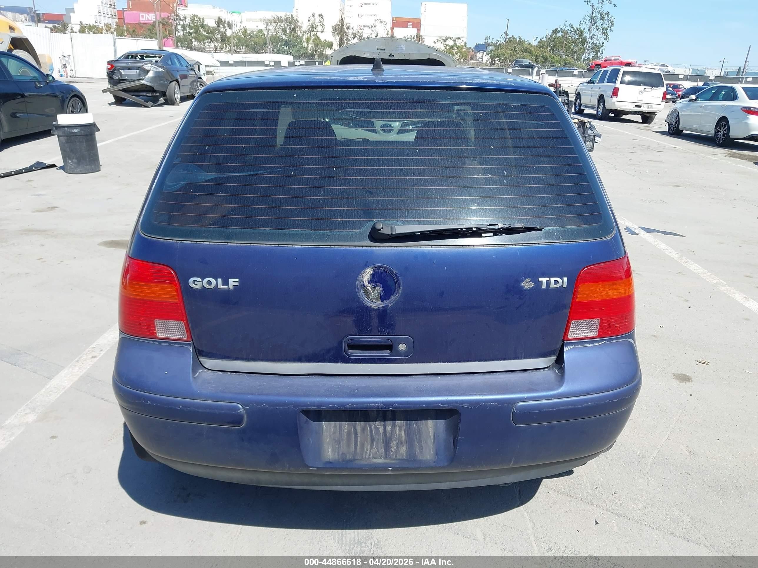 2003 Volkswagen Golf Gls Tdi Blue vin: 9BWGP61J634072036
