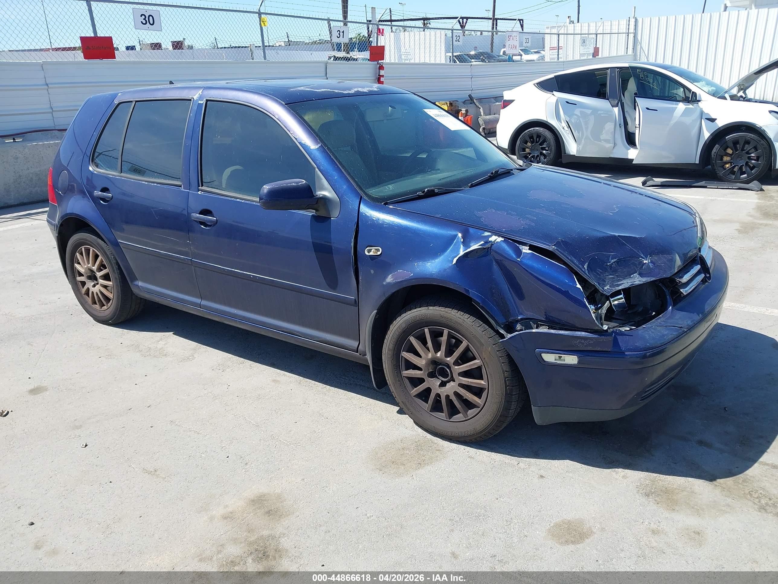 2003 Volkswagen Golf Gls Tdi Blue vin: 9BWGP61J634072036