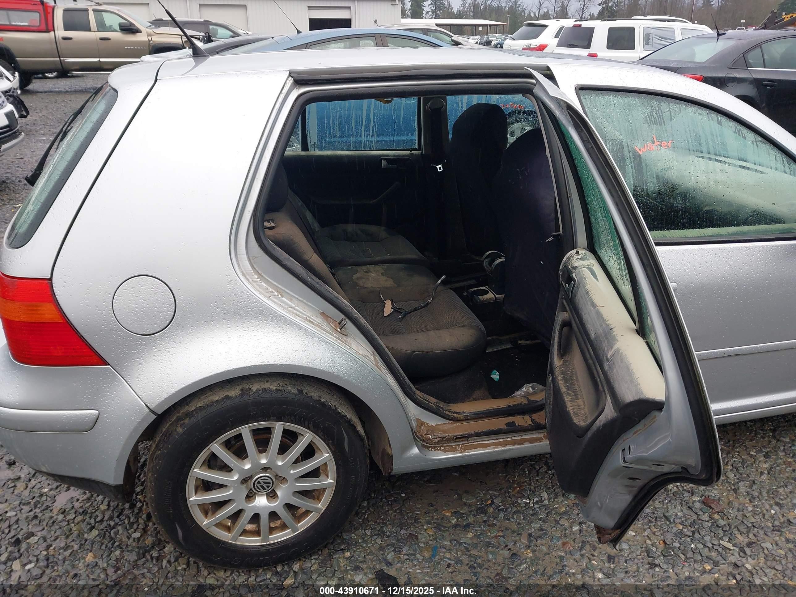 2003 Volkswagen Golf Gls Tdi Silver vin: 9BWGP61J634072215