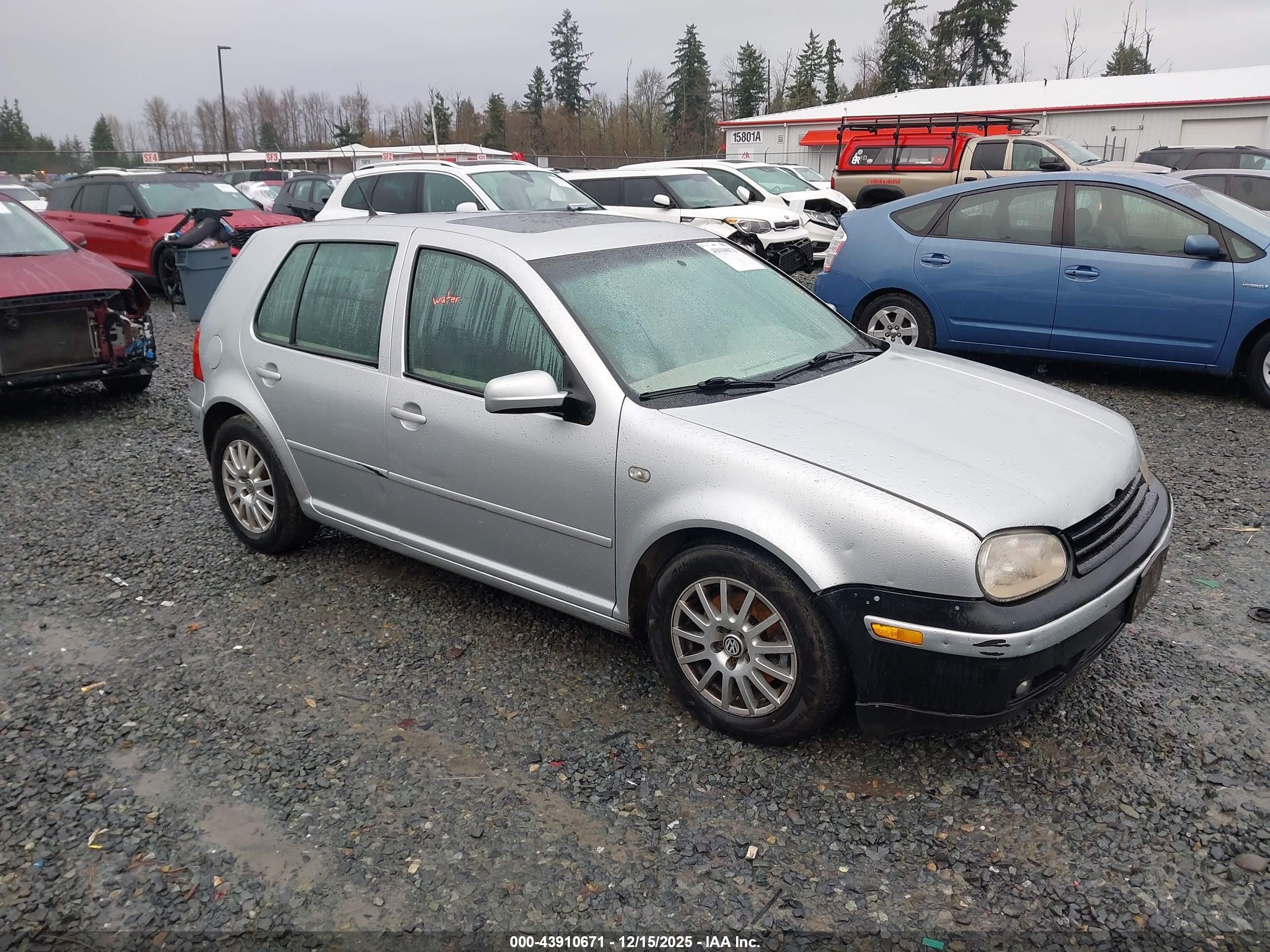 2003 Volkswagen Golf Gls Tdi Silver vin: 9BWGP61J634072215