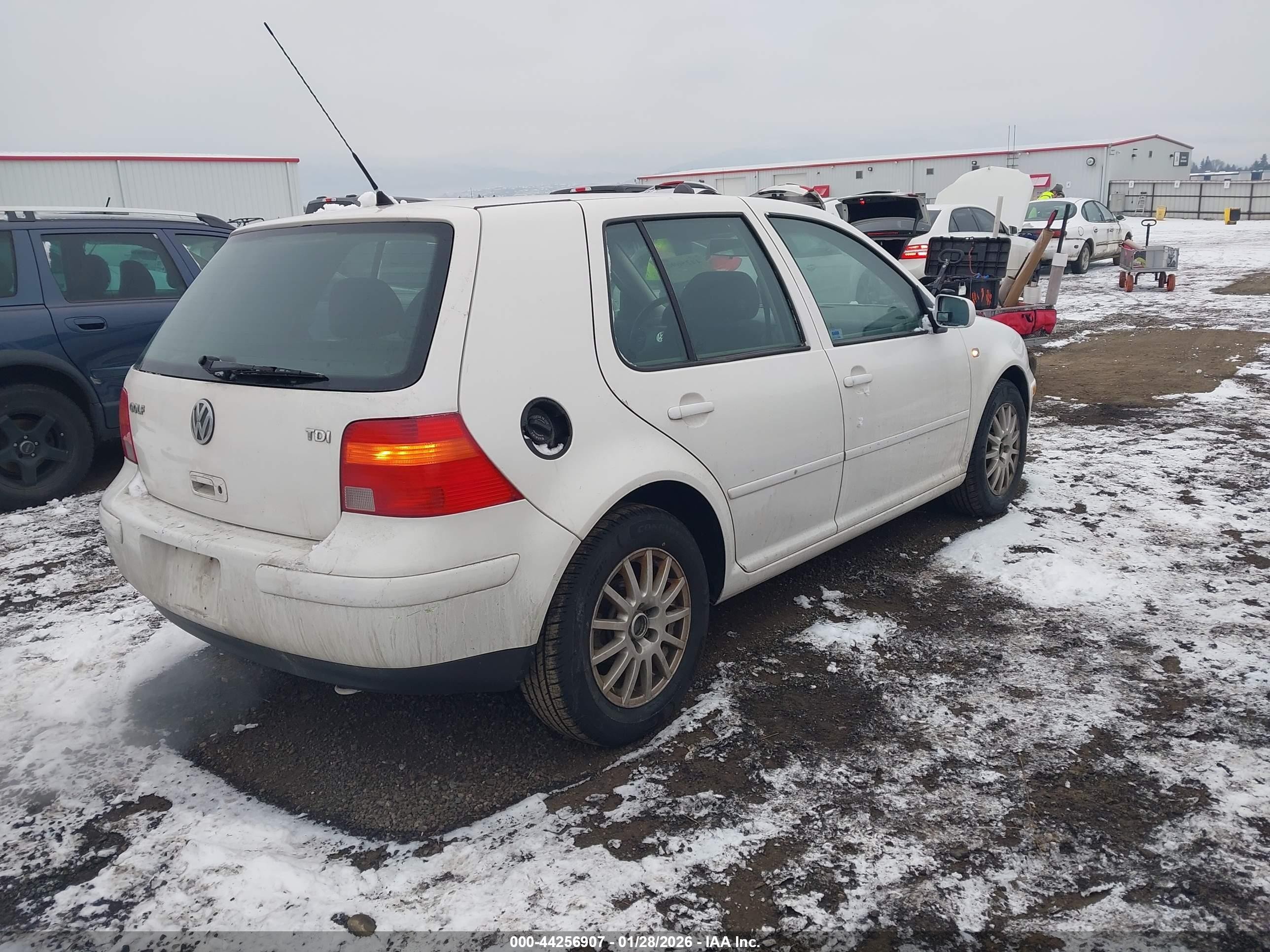 2003 Volkswagen Golf Gls Tdi White vin: 9BWGP61J834008399