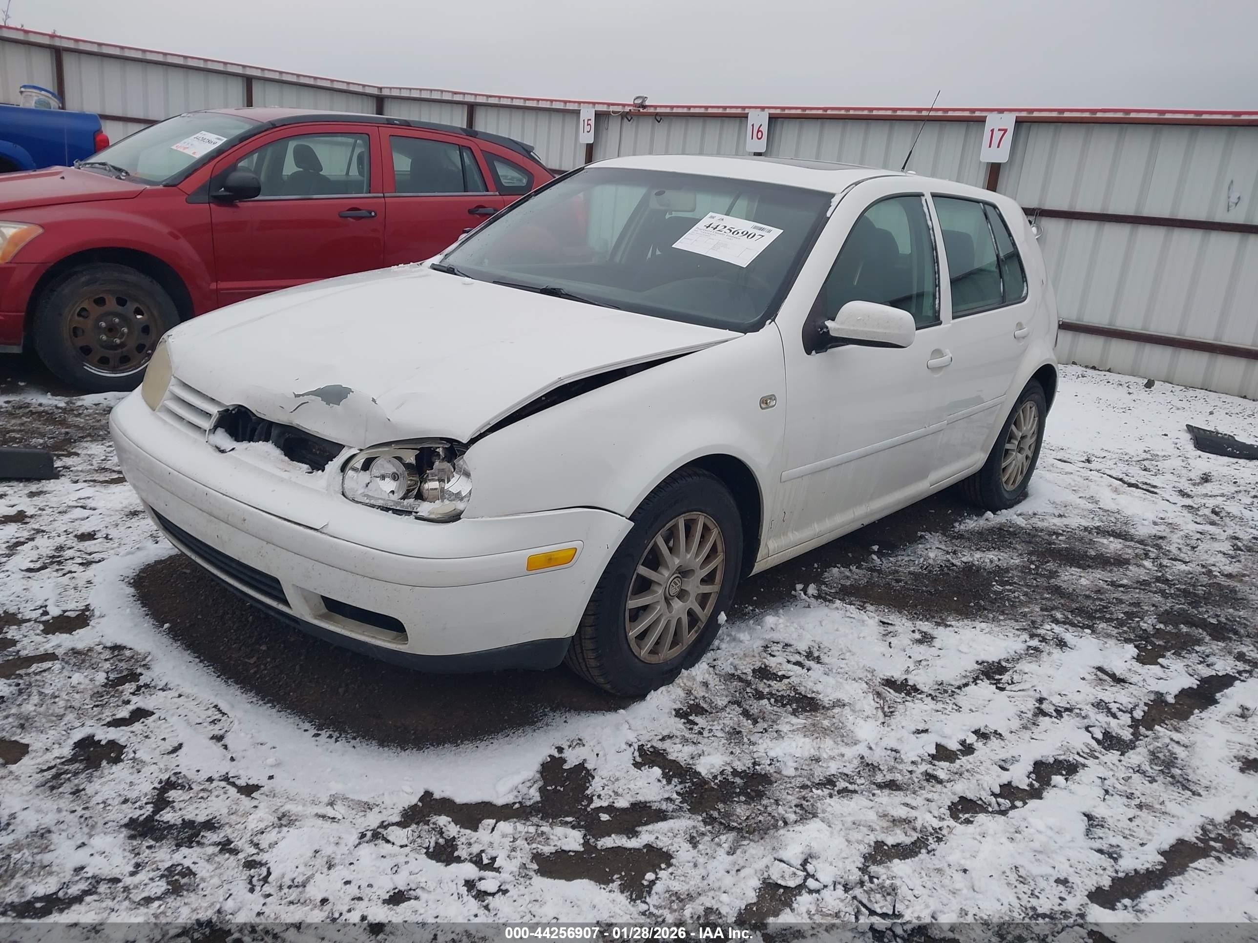 2003 Volkswagen Golf Gls Tdi White vin: 9BWGP61J834008399