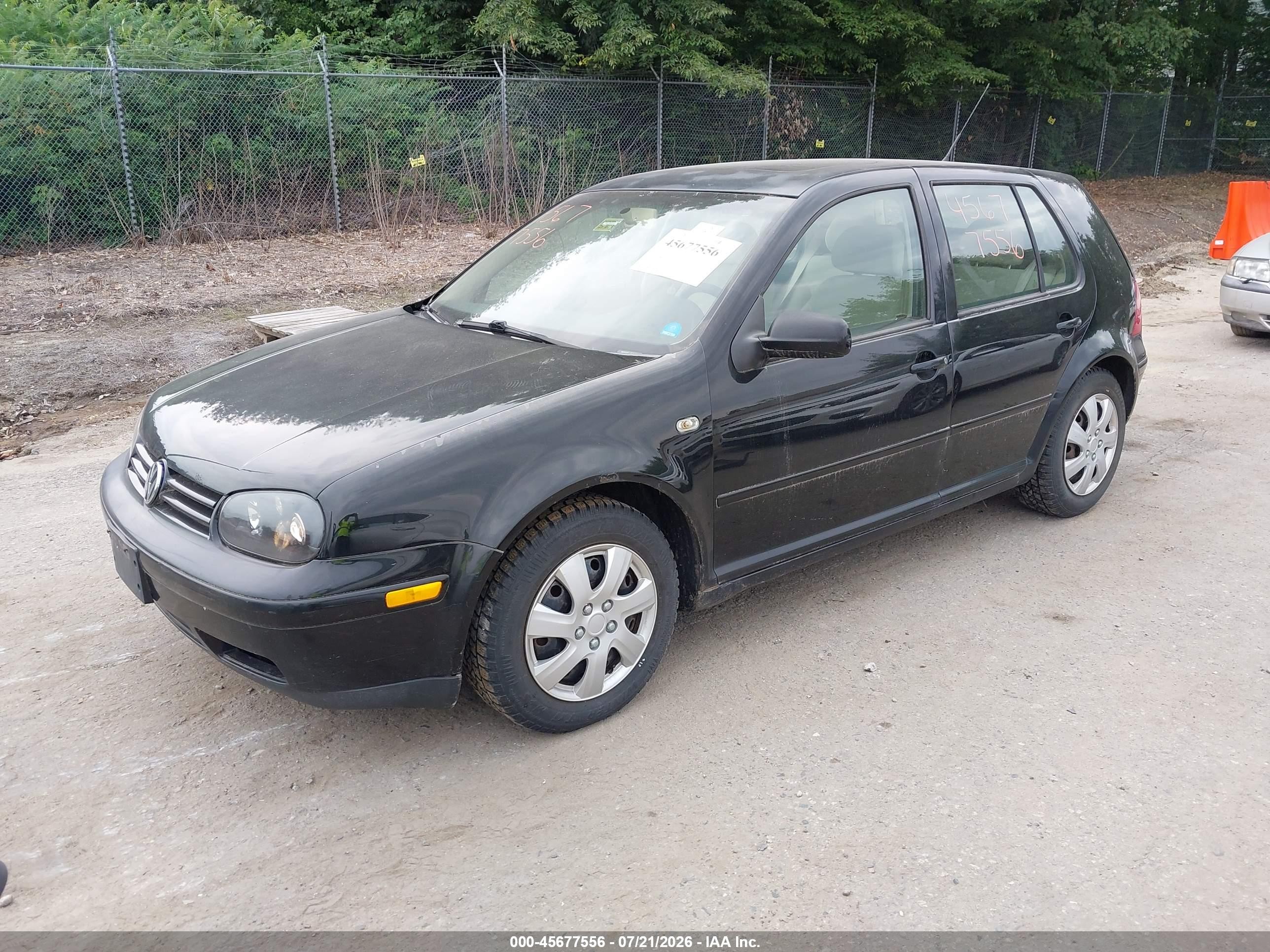 2003 Volkswagen Golf Gls Tdi Black vin: 9BWGP61JX34009196