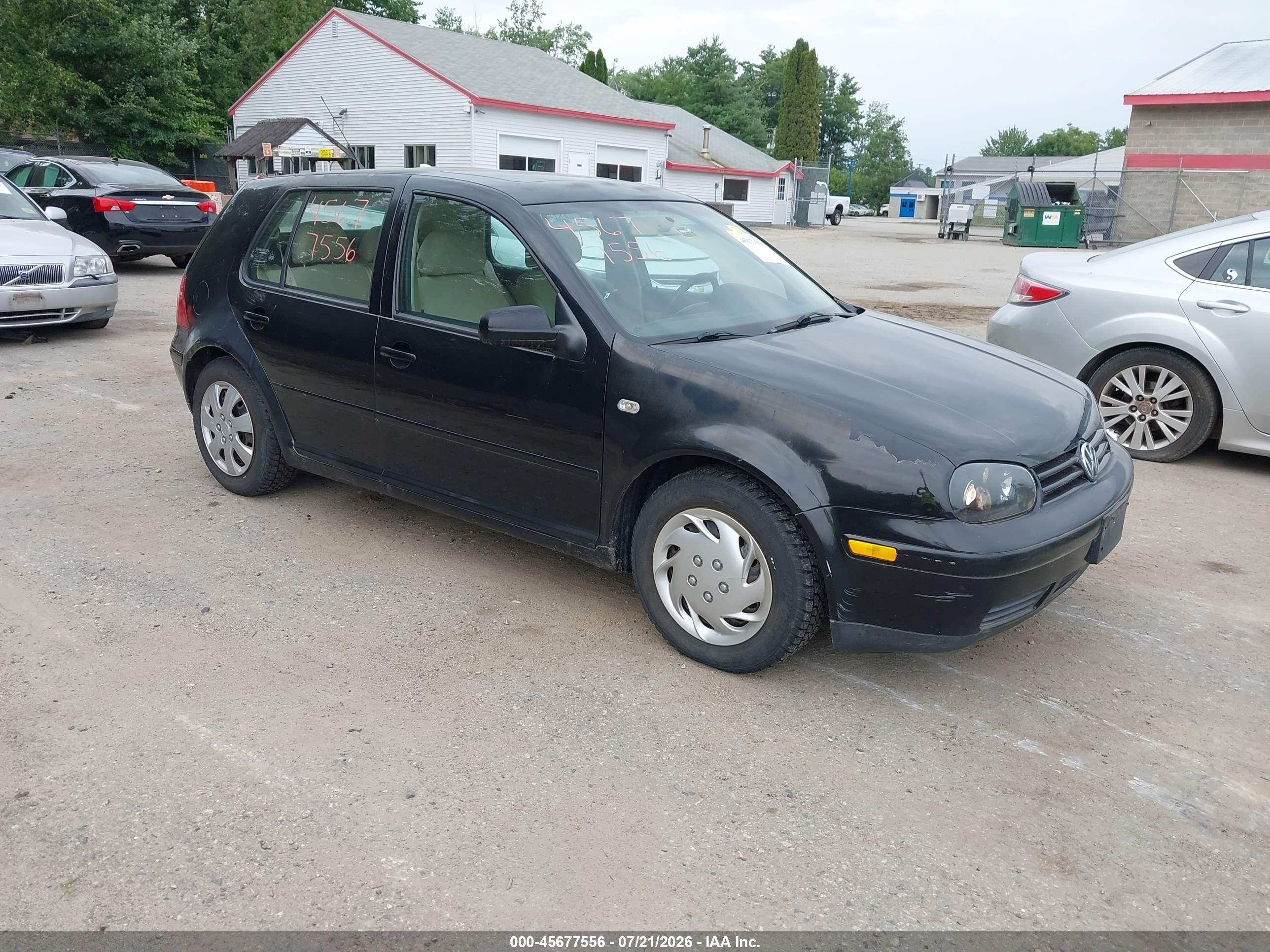 2003 Volkswagen Golf Gls Tdi Black vin: 9BWGP61JX34009196