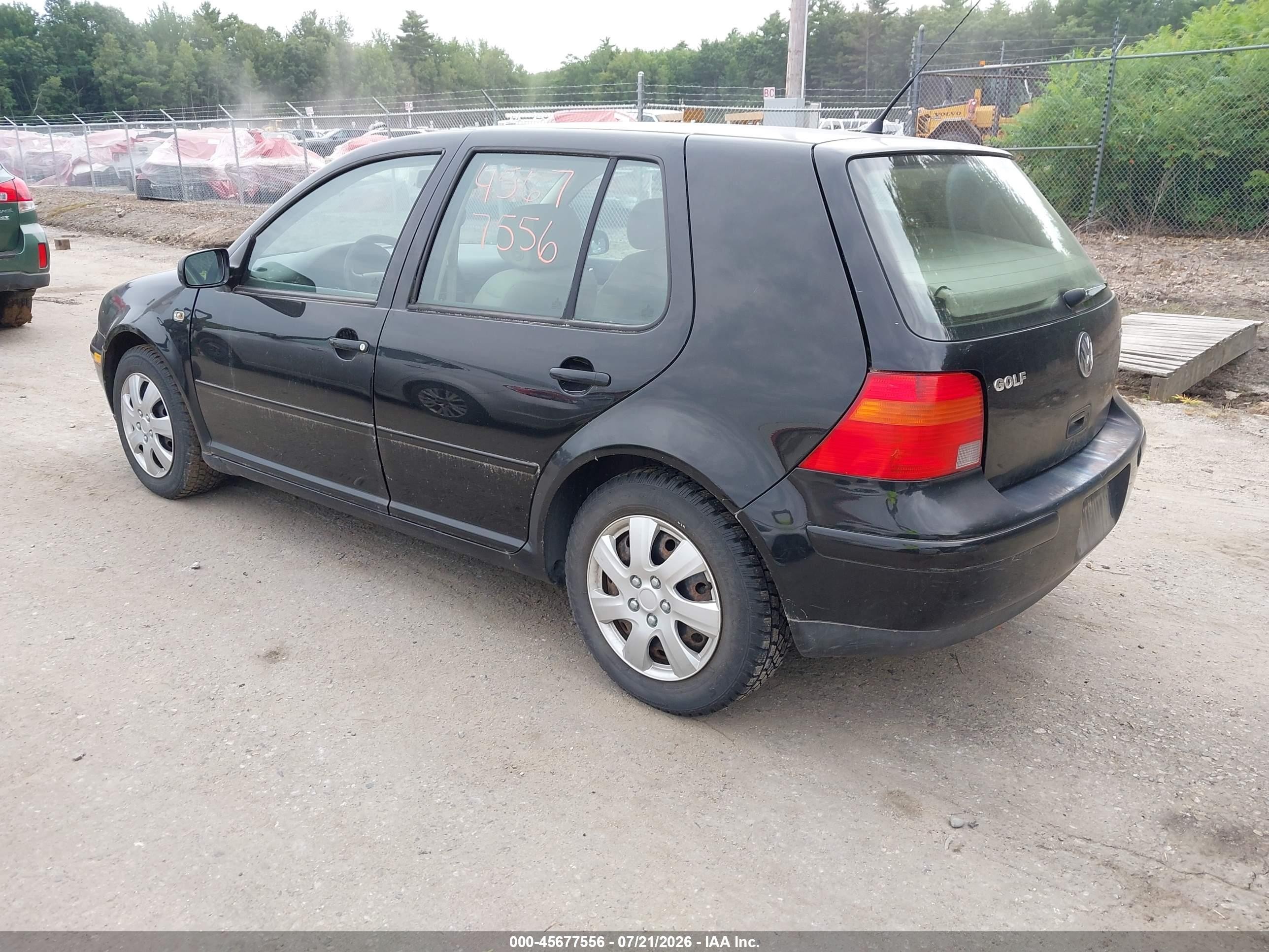 2003 Volkswagen Golf Gls Tdi Black vin: 9BWGP61JX34009196