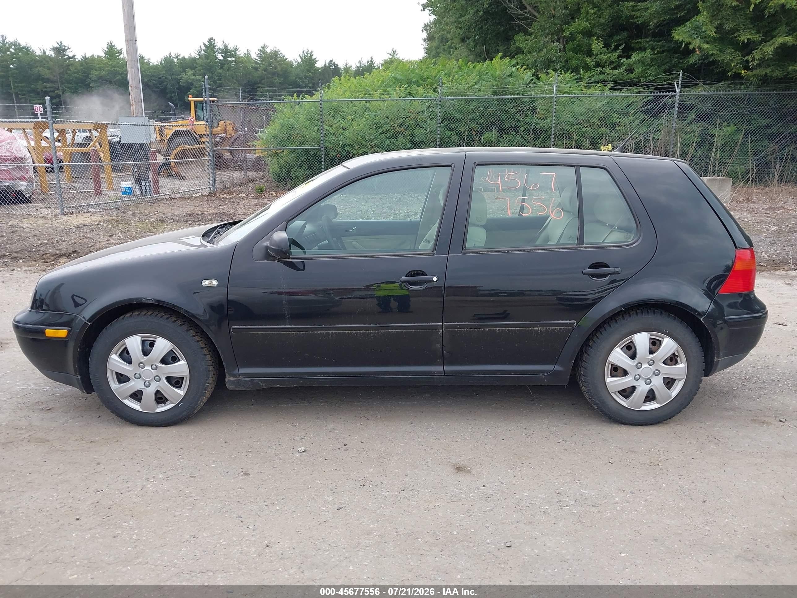 2003 Volkswagen Golf Gls Tdi Black vin: 9BWGP61JX34009196