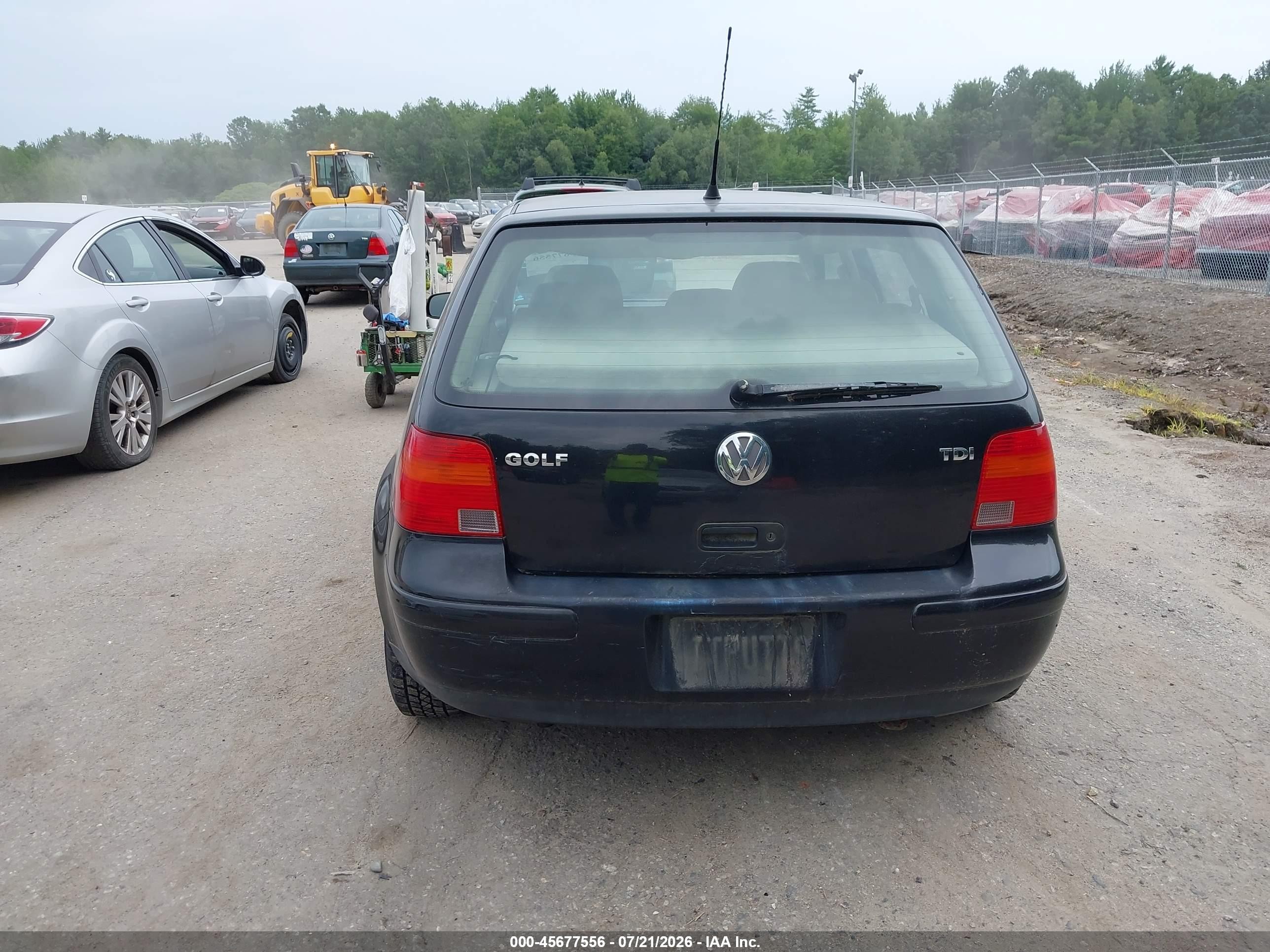 2003 Volkswagen Golf Gls Tdi Black vin: 9BWGP61JX34009196