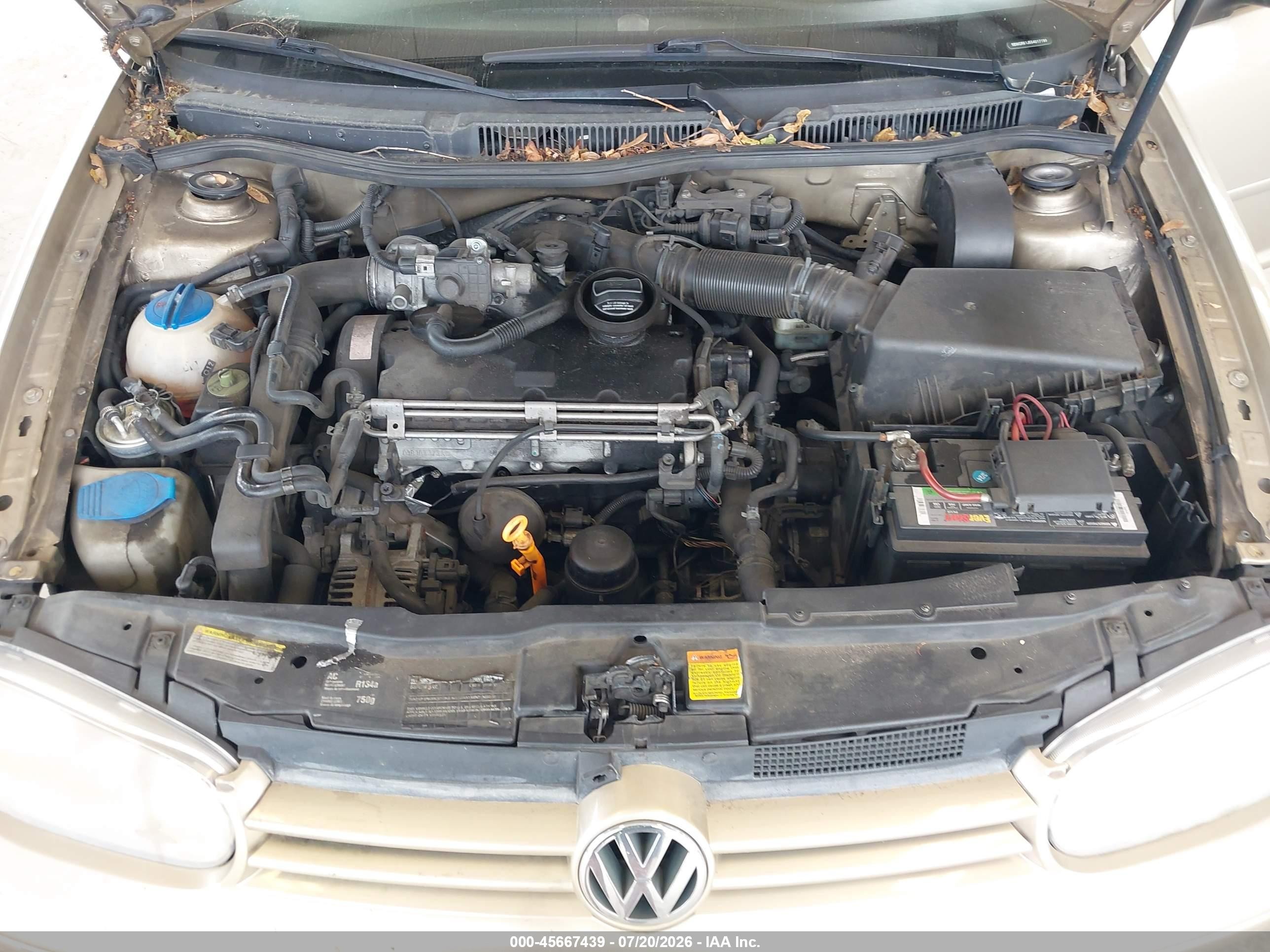 2005 Volkswagen Golf Gls Tdi Gold vin: 9BWGR61J554017199