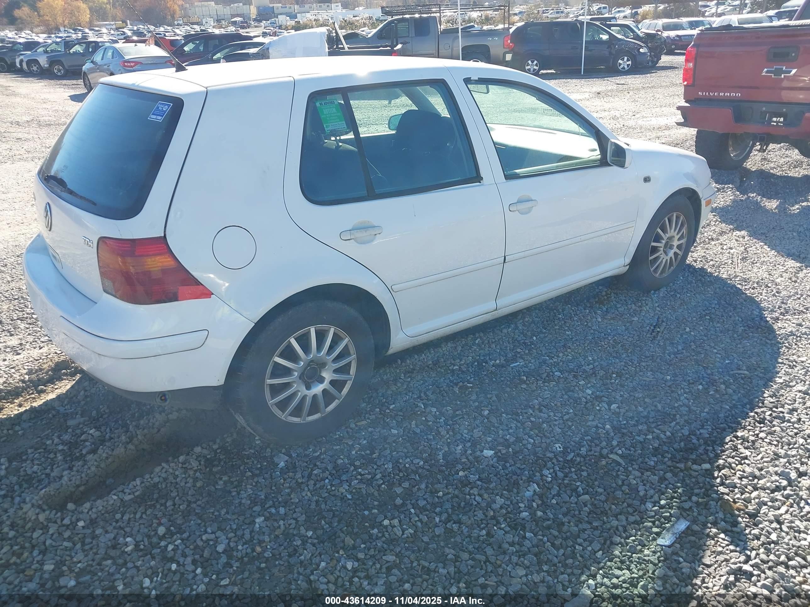 2006 Volkswagen Golf Gls Tdi White vin: 9BWGR61J564000596