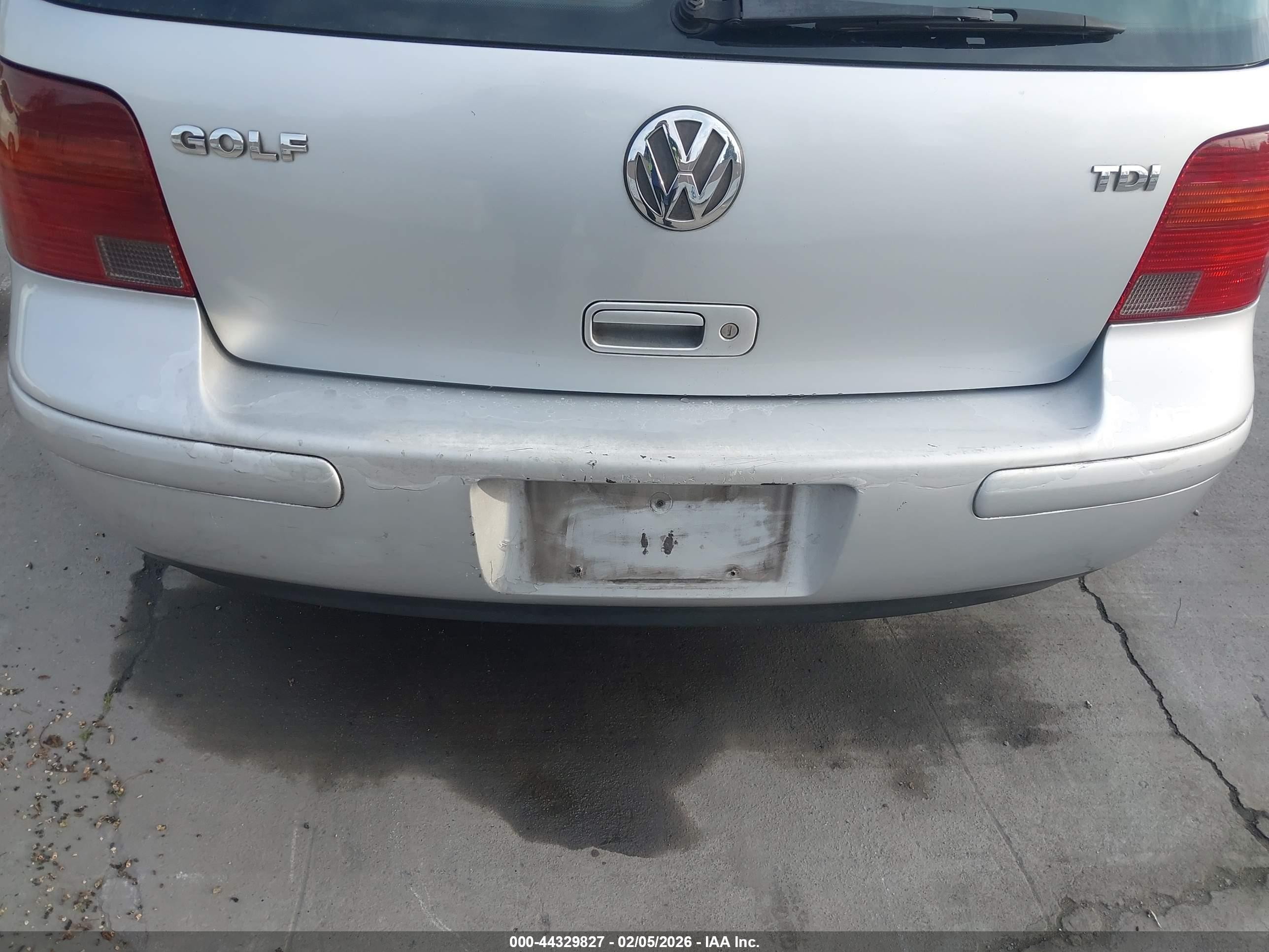 2005 Volkswagen Golf Gls Tdi Silver vin: 9BWGR61J754005815