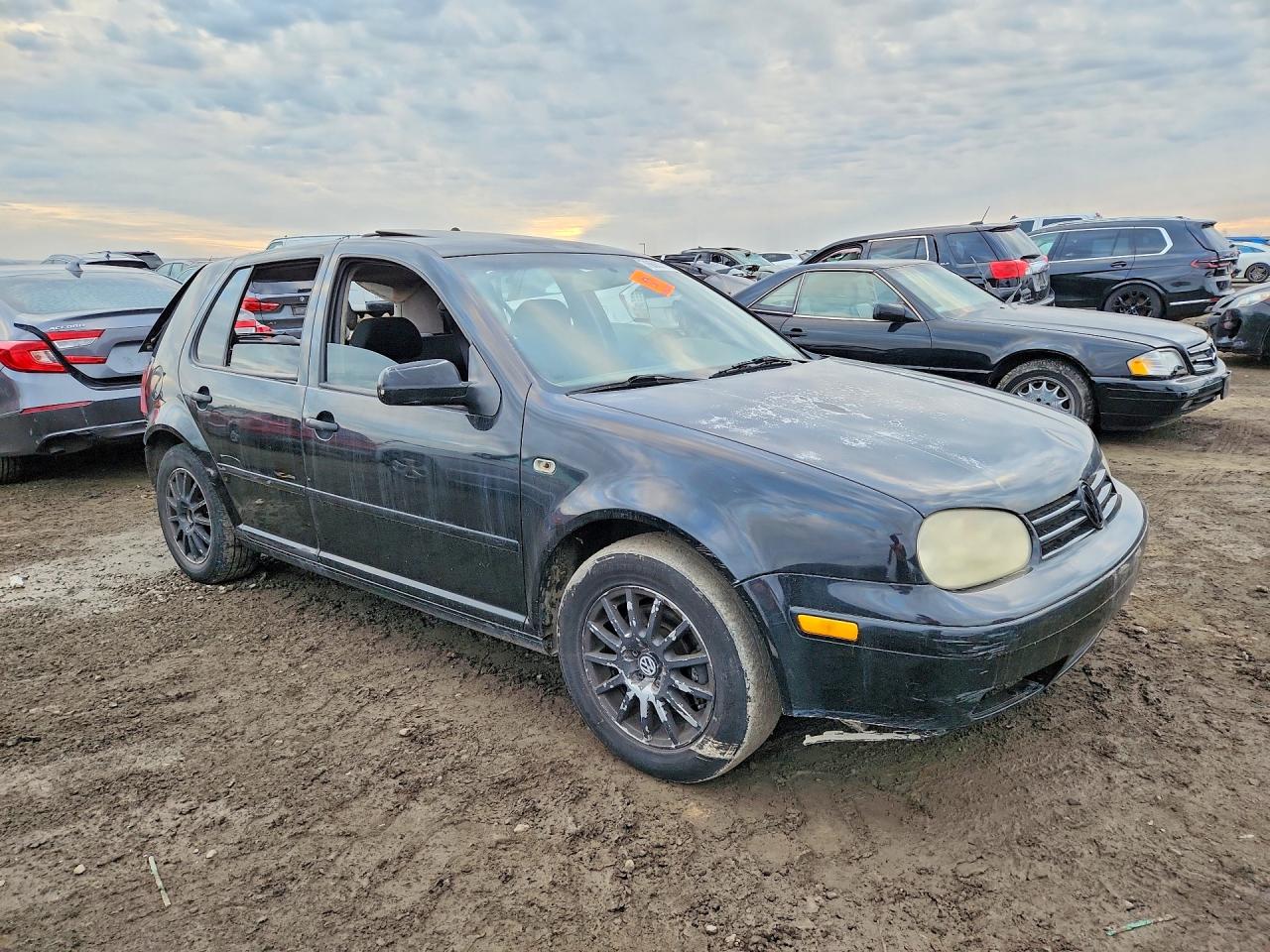 2005 Volkswagen Golf Black vin: 9BWGR61J754023408