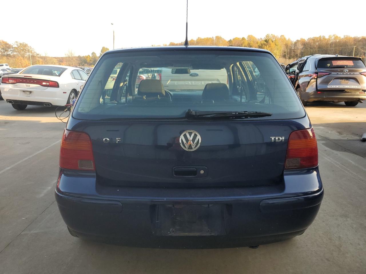 2006 Volkswagen Golf Gls Tdi Blue vin: 9BWGR61J764002799
