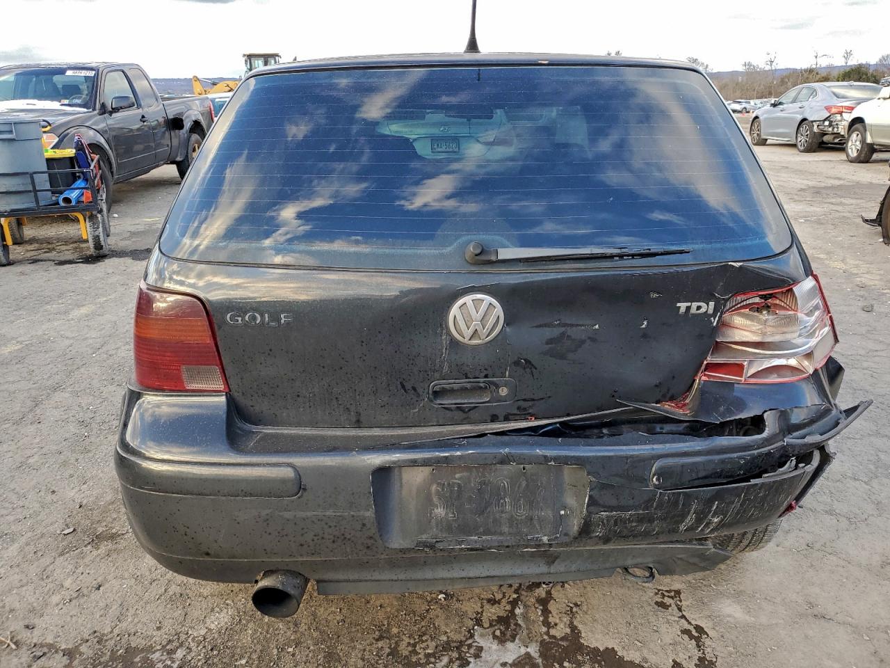 2006 Volkswagen Golf Gls Tdi Black vin: 9BWGR61J864003444