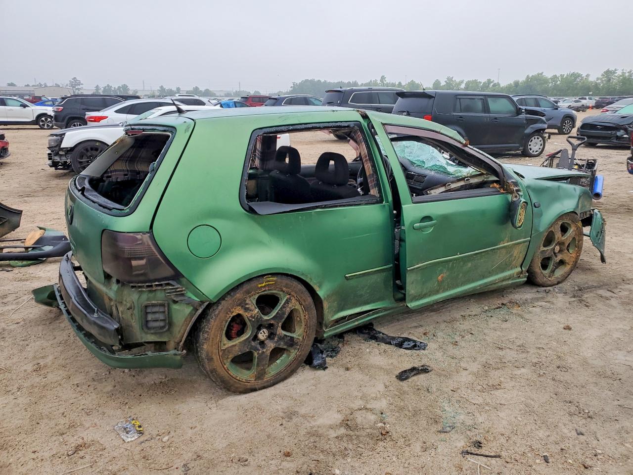 2002 Volkswagen Gti Vr6 Зеленый vin: 9BWPH61J224070988