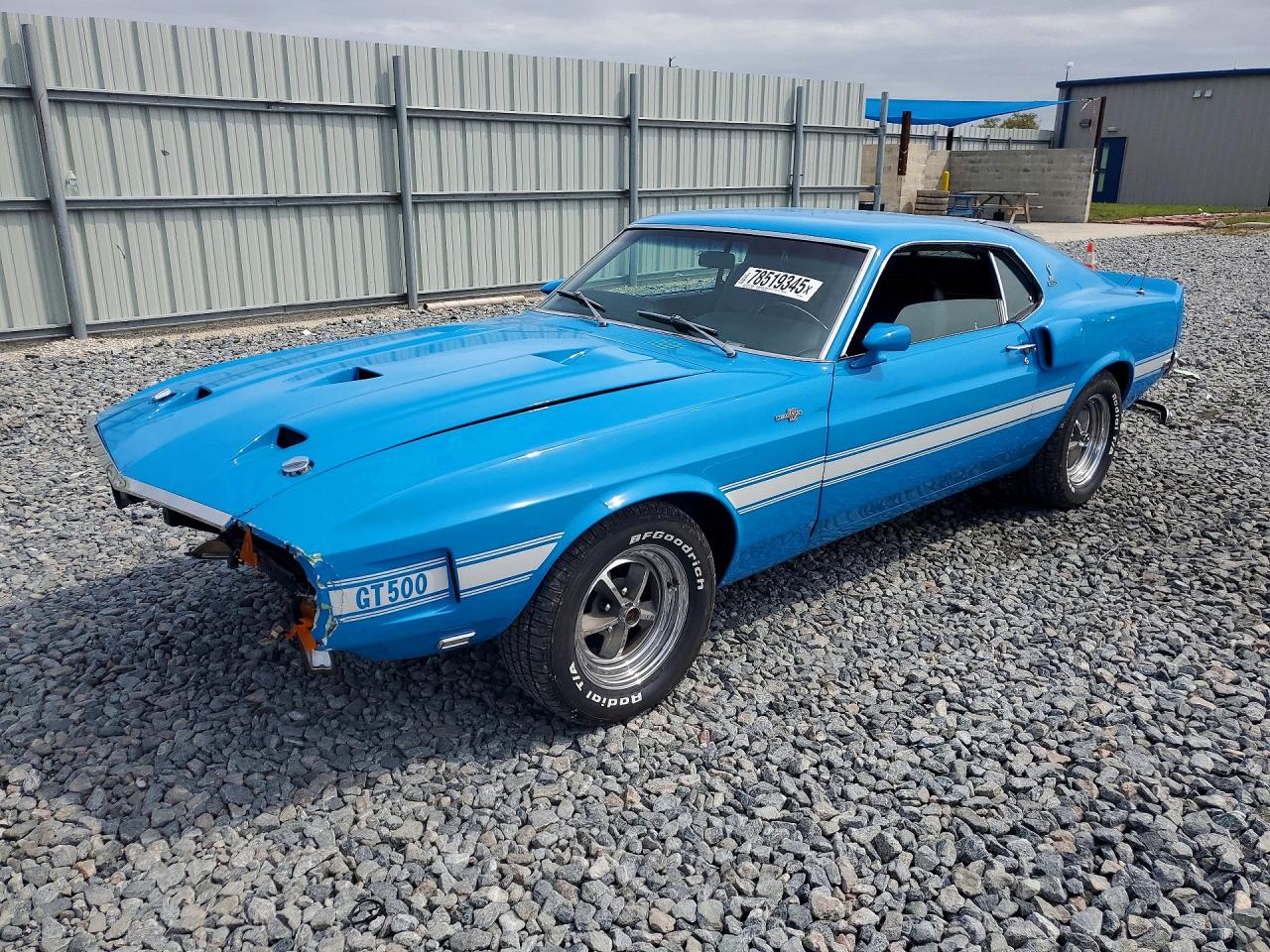 1969 Ford Mustang Shelby Gt500 Blue vin: 9F02R482493