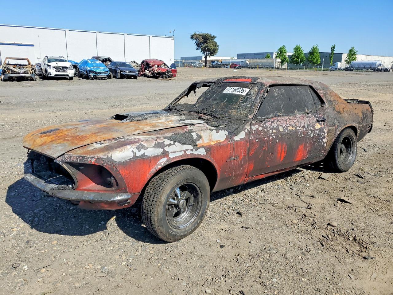 1969 Ford Mustang Red vin: 9R01L115075