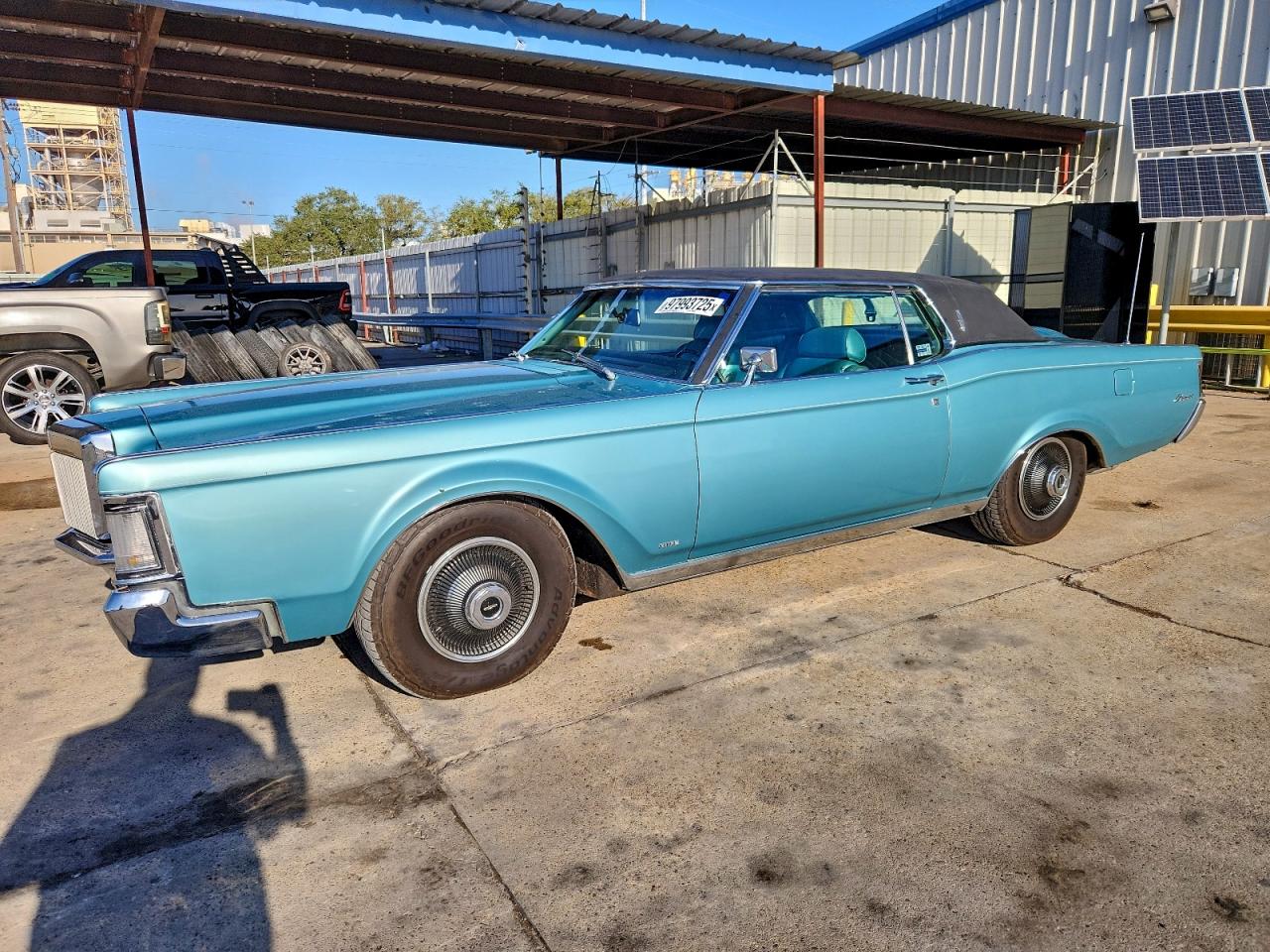 1969 Lincoln Continenta Turquoise vin: 9Y89A899686