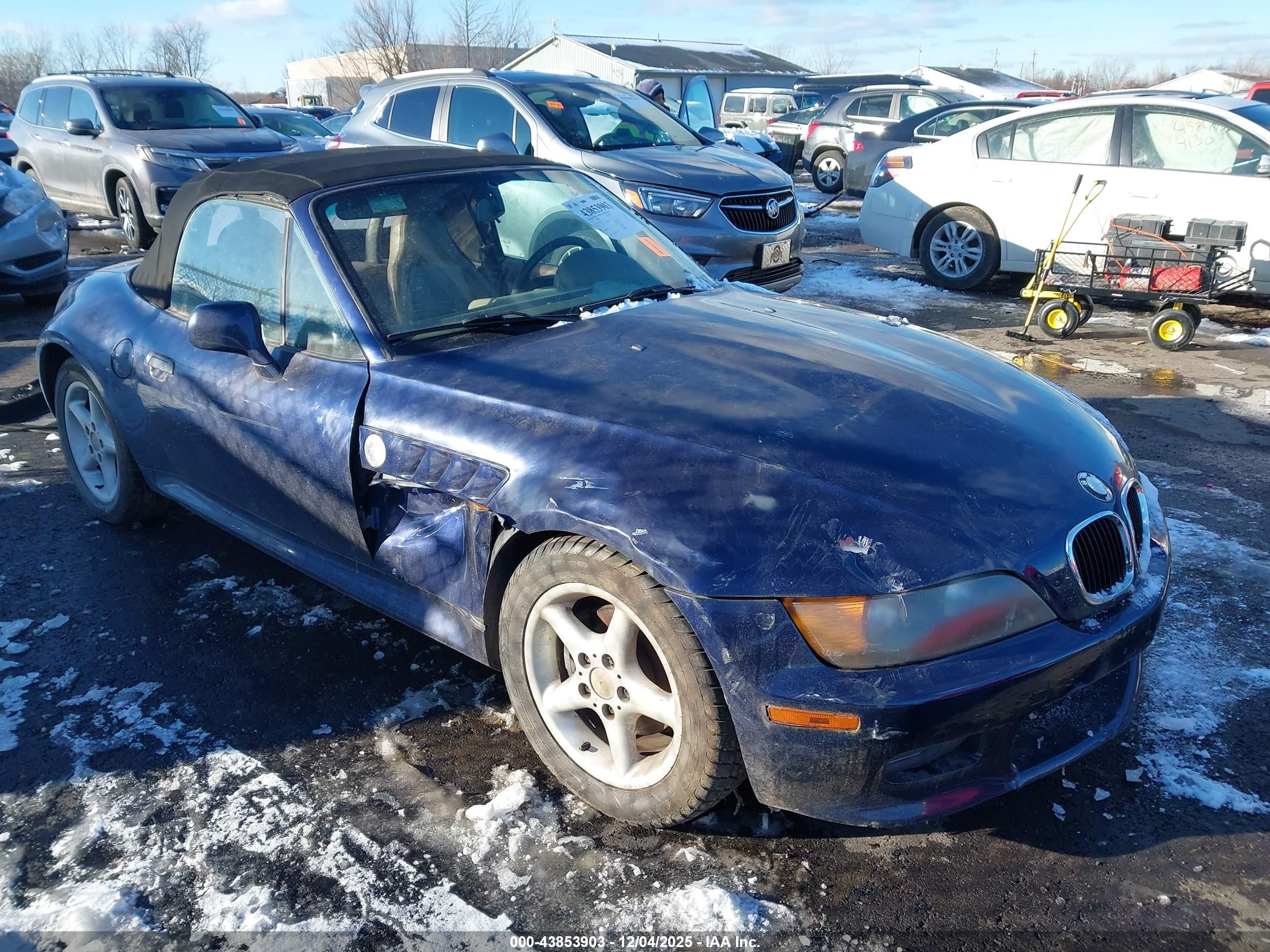1998 Bmw Z3 2.8 Blue vin: 4USCJ3326WLC10874