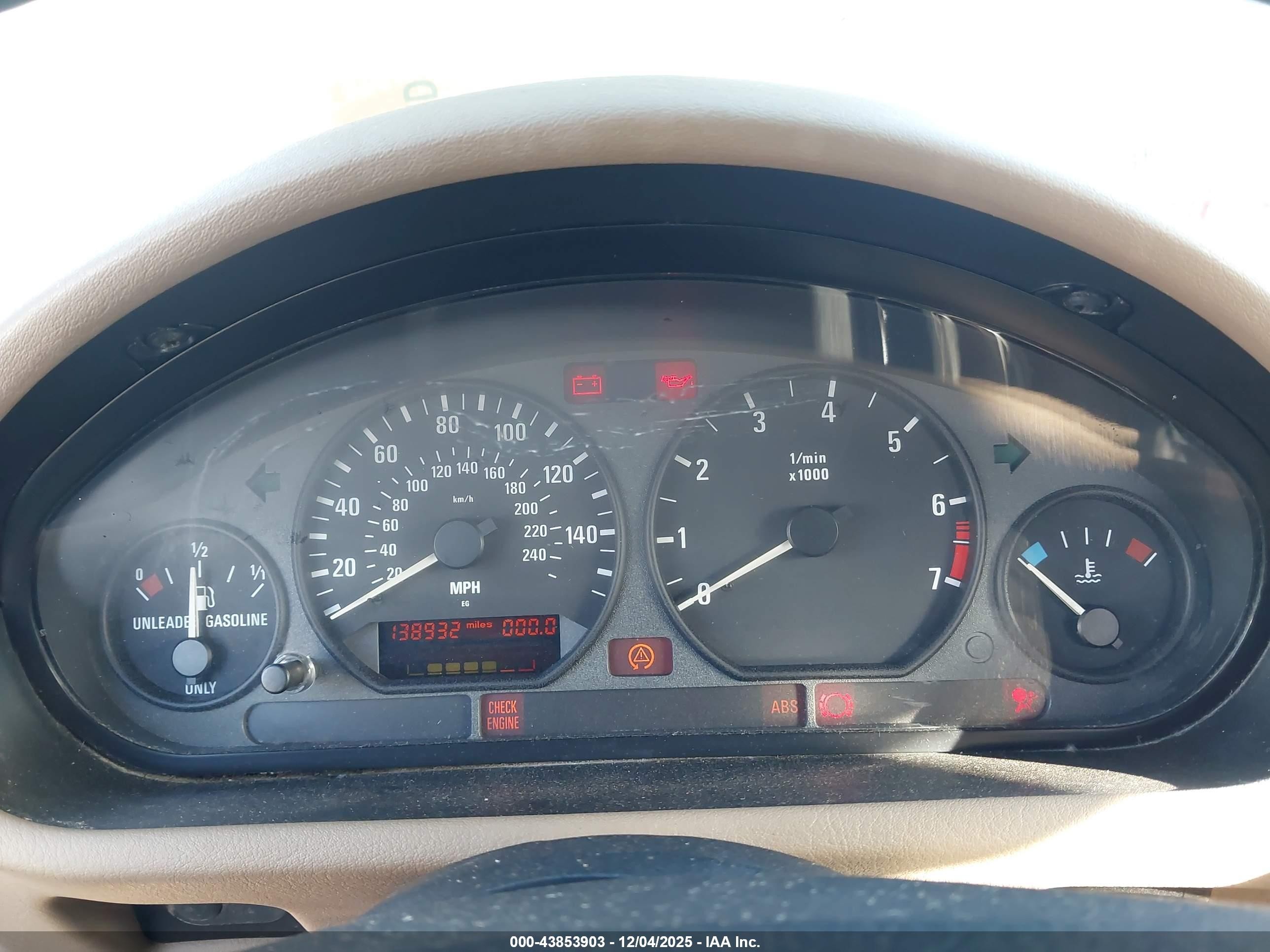 1998 Bmw Z3 2.8 Blue vin: 4USCJ3326WLC10874