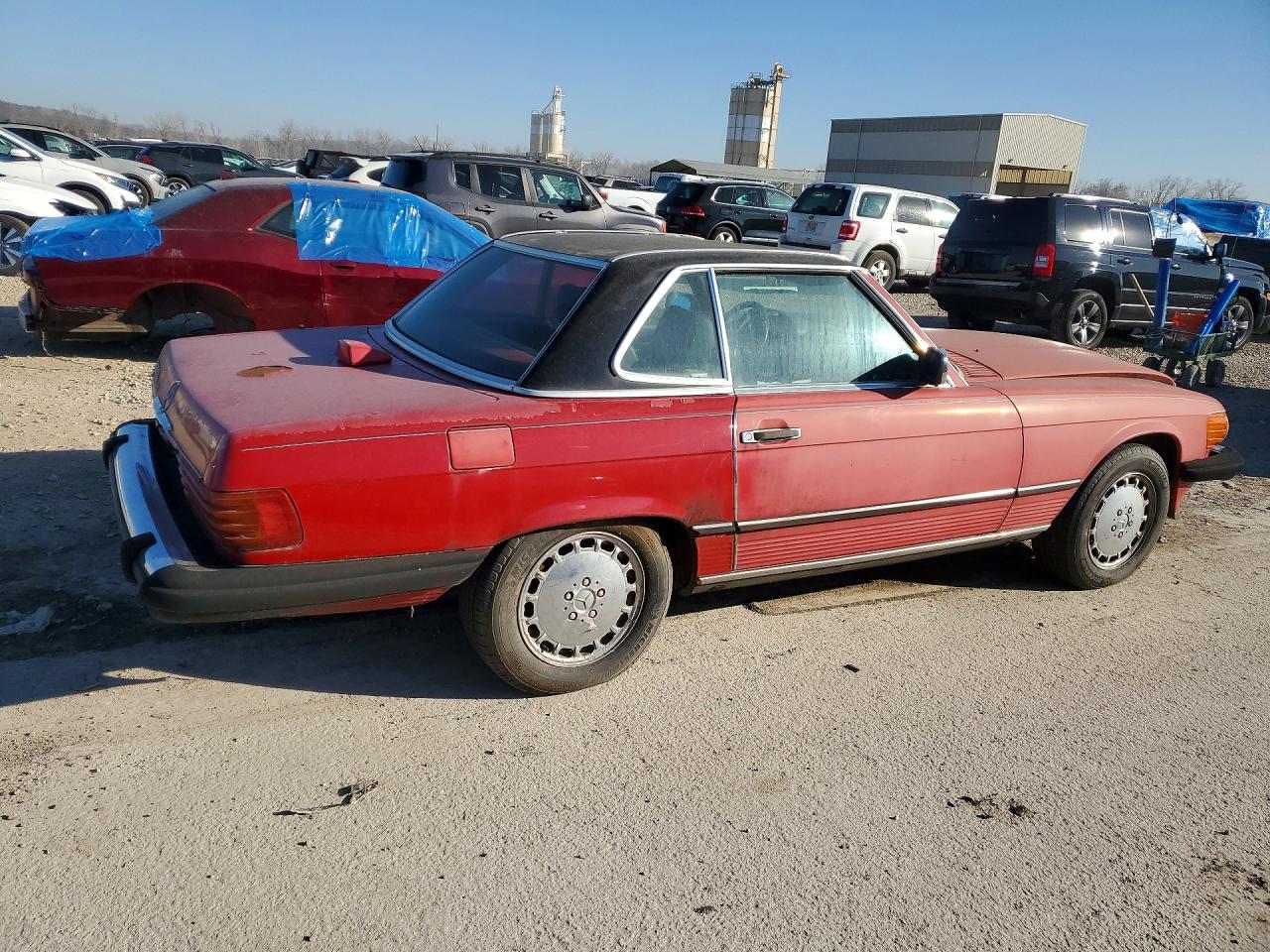 1987 Mercedes-benz 560 Sl Red vin: BA4809HA059511